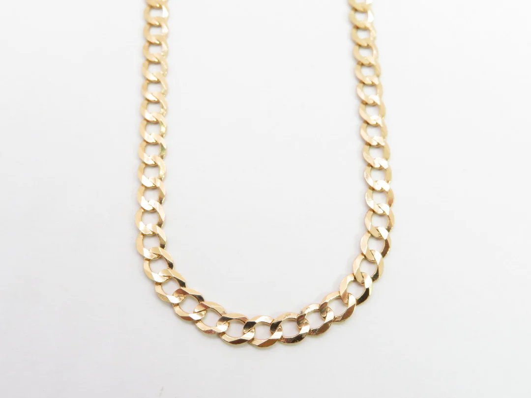 19.25k Yellow Gold Cuban Necklace - Image 4