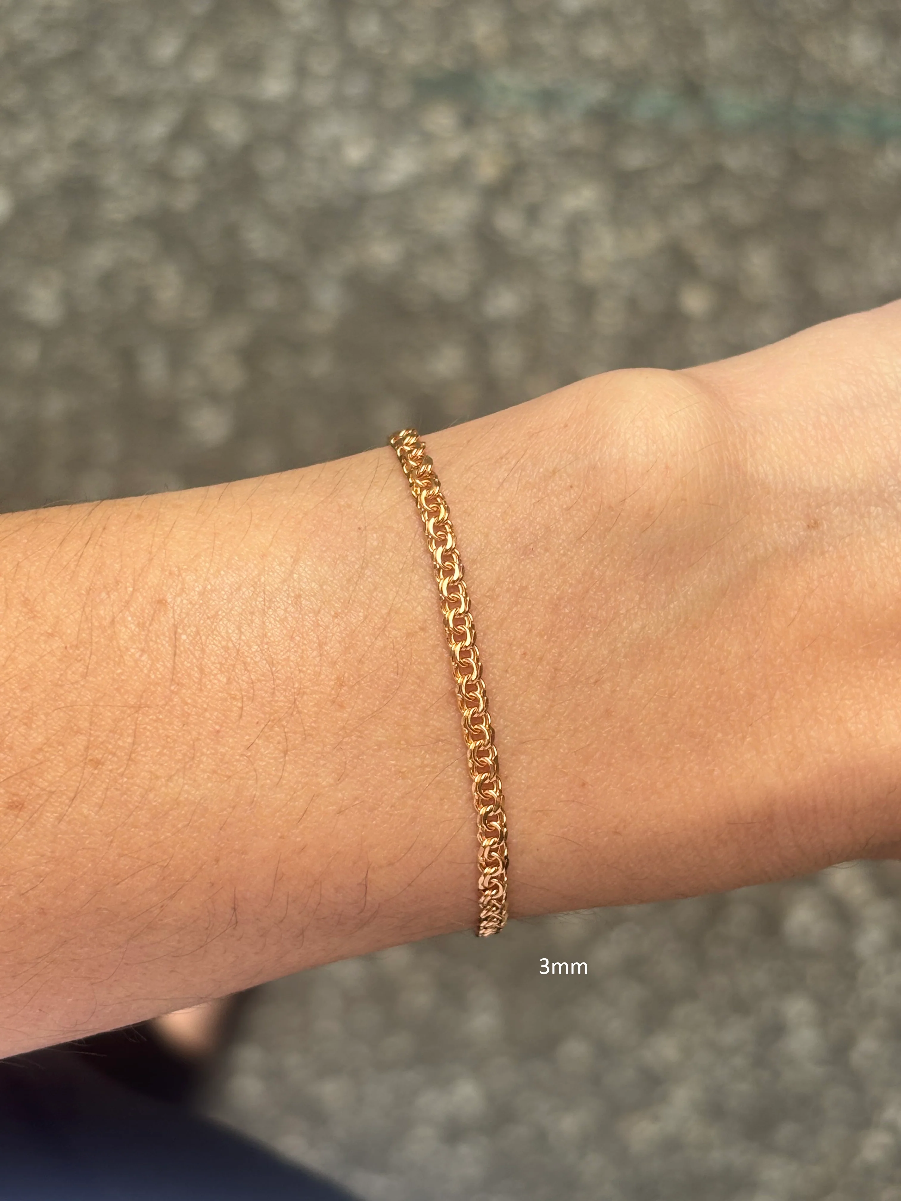19.25k Yellow Gold Frizo Children's Bracelet - Image 14