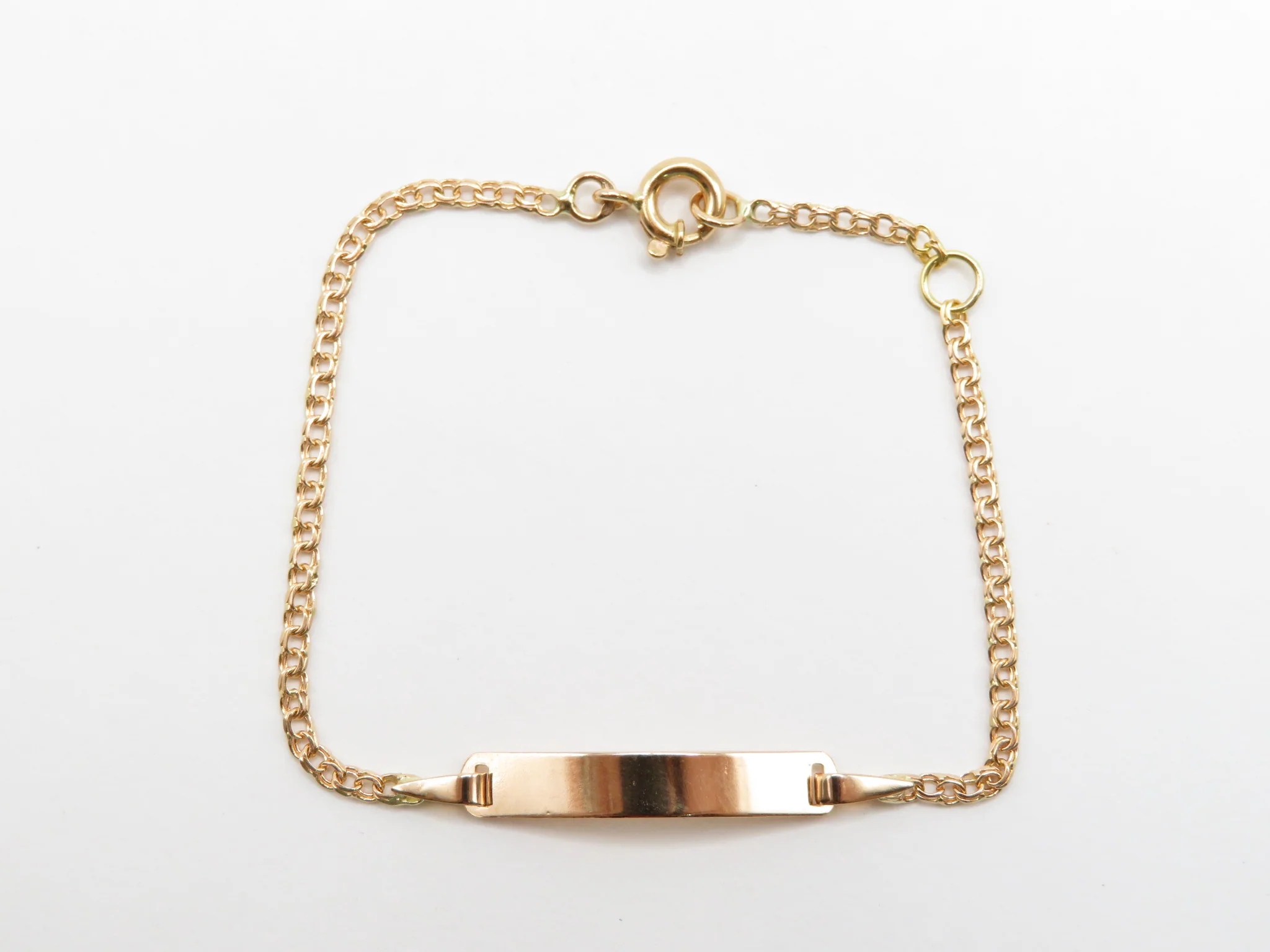 19.25k Yellow Gold Frizo Children's Bracelet - Image 7