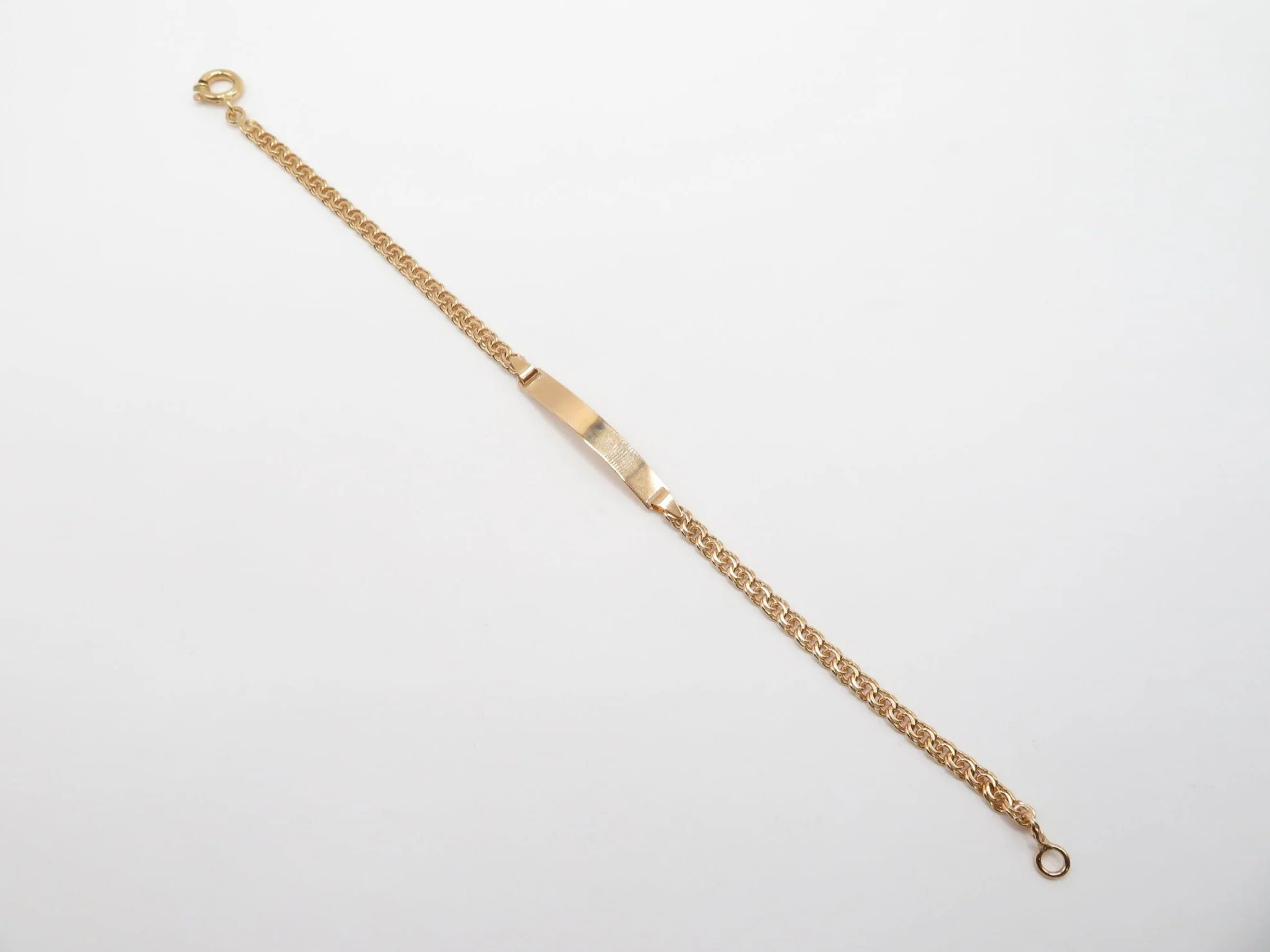 19.25k Yellow Gold Adult Frizo ID Bracelet - Image 3