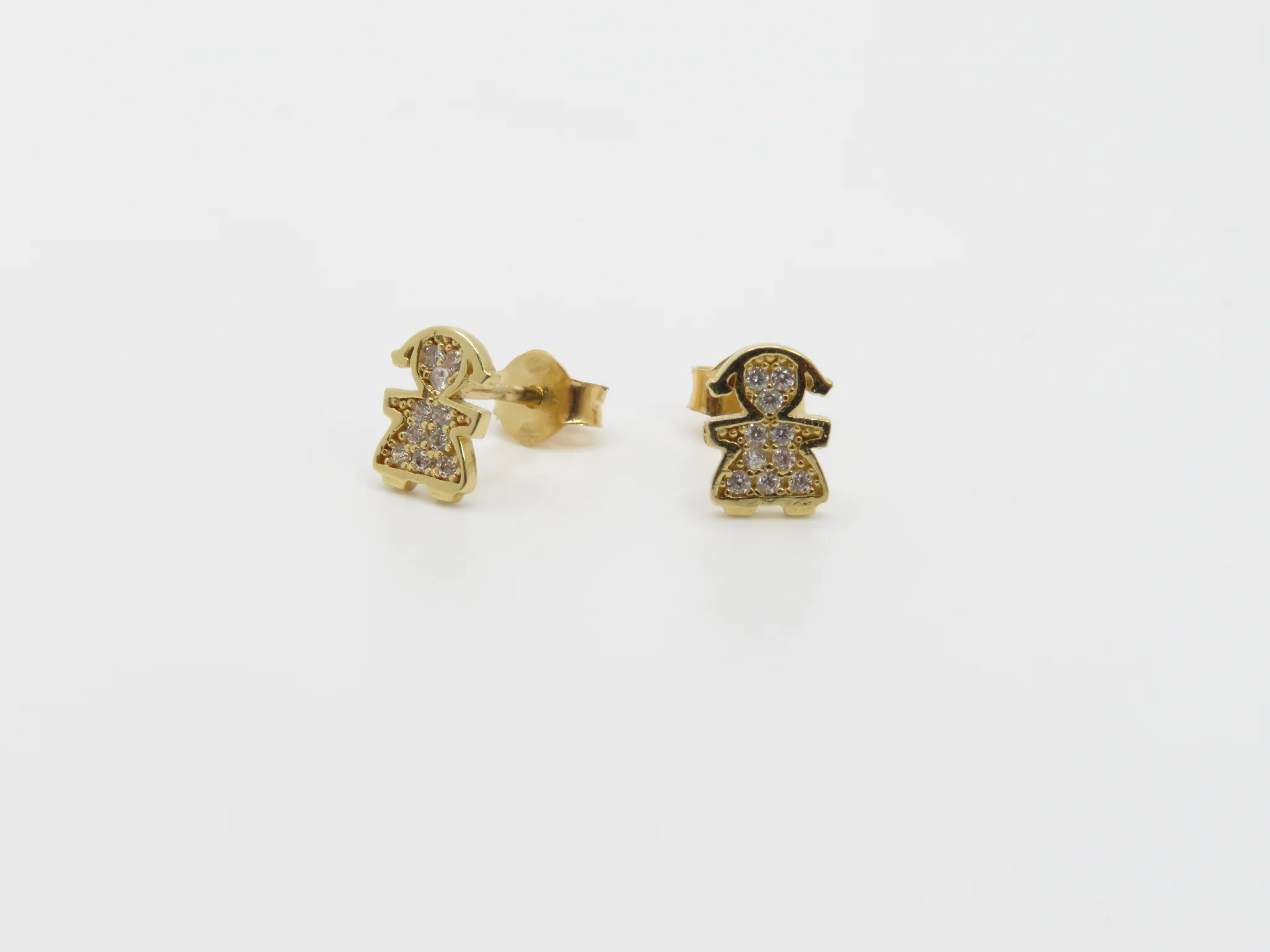 19.25k Yellow Gold Girl Single Stud