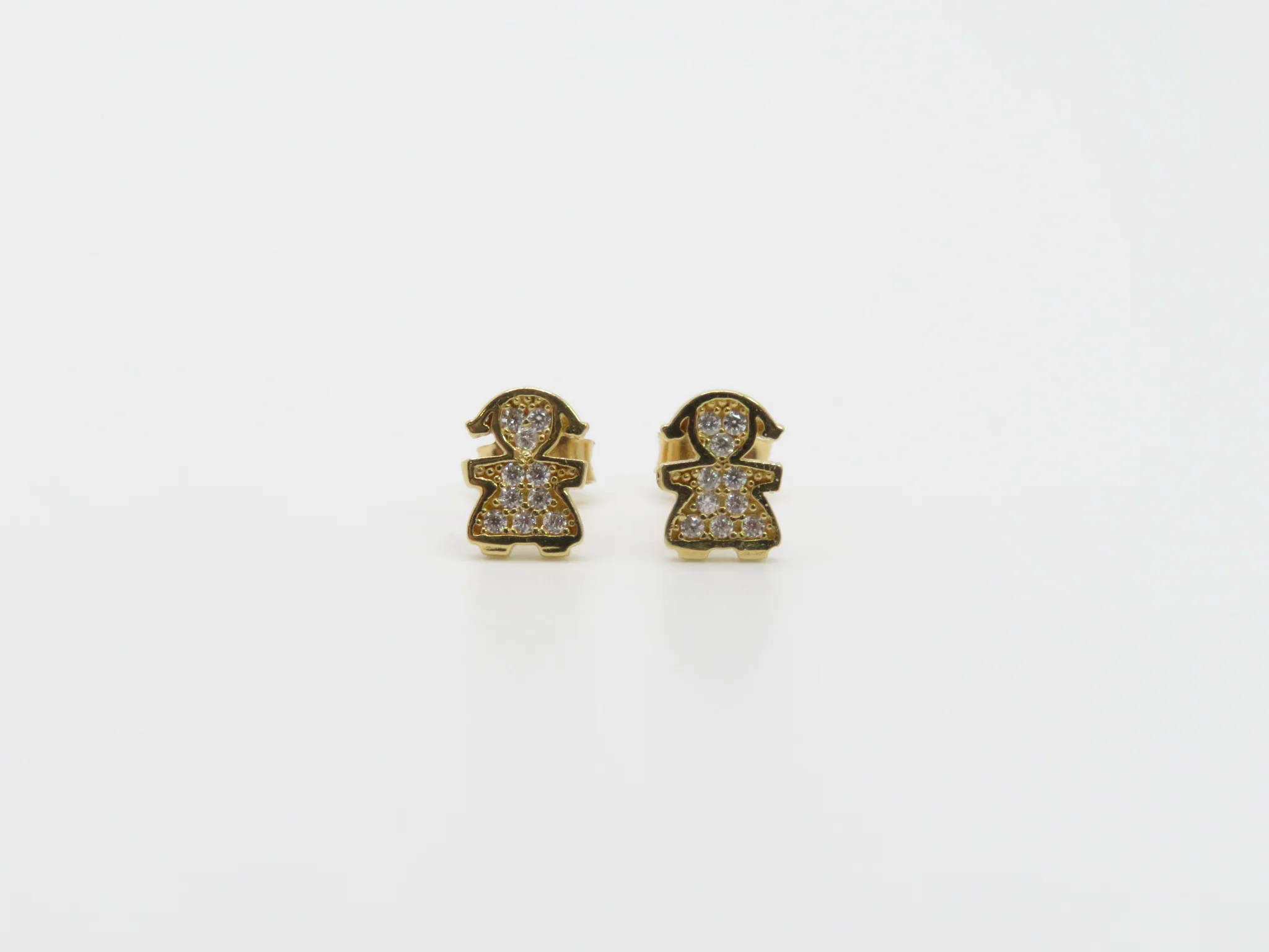 19.25k Yellow Gold Girl Single Stud - Image 3