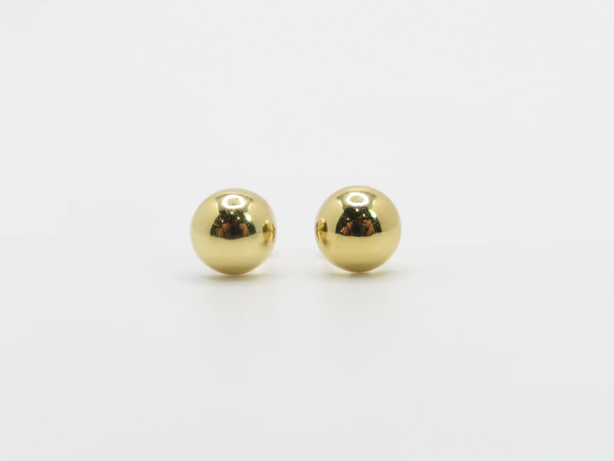19.25k Yellow Gold Half Ball Studs - Image 3
