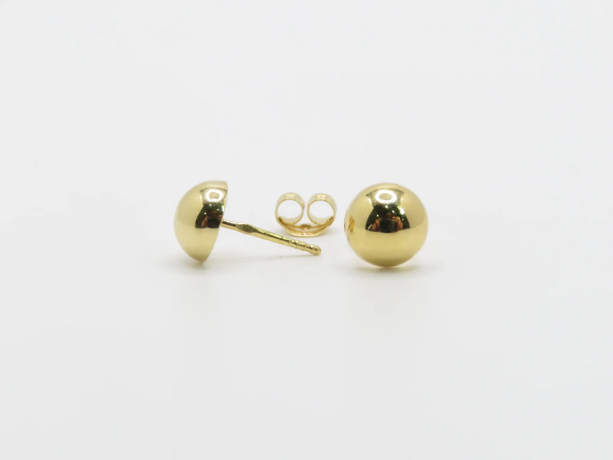 19.25k Yellow Gold Half Ball Studs - Image 5