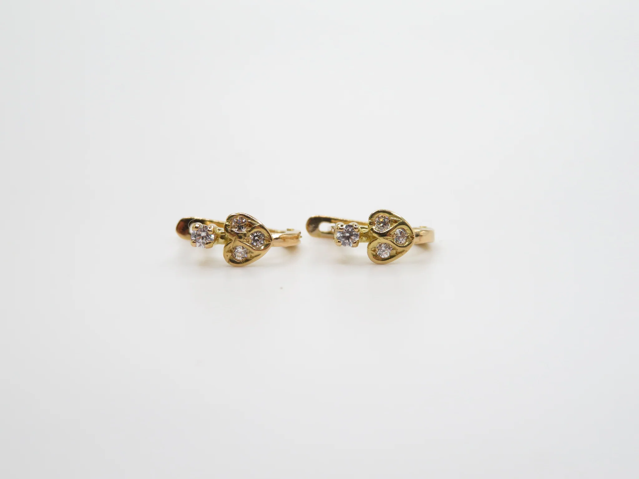 19.25k Heart Bead Set Earrings