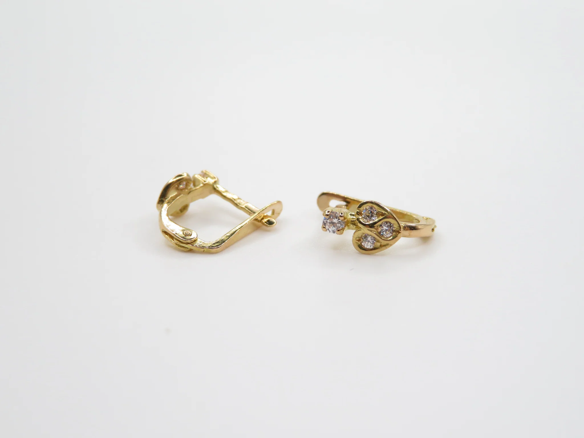 19.25k Heart Bead Set Earrings - Image 9