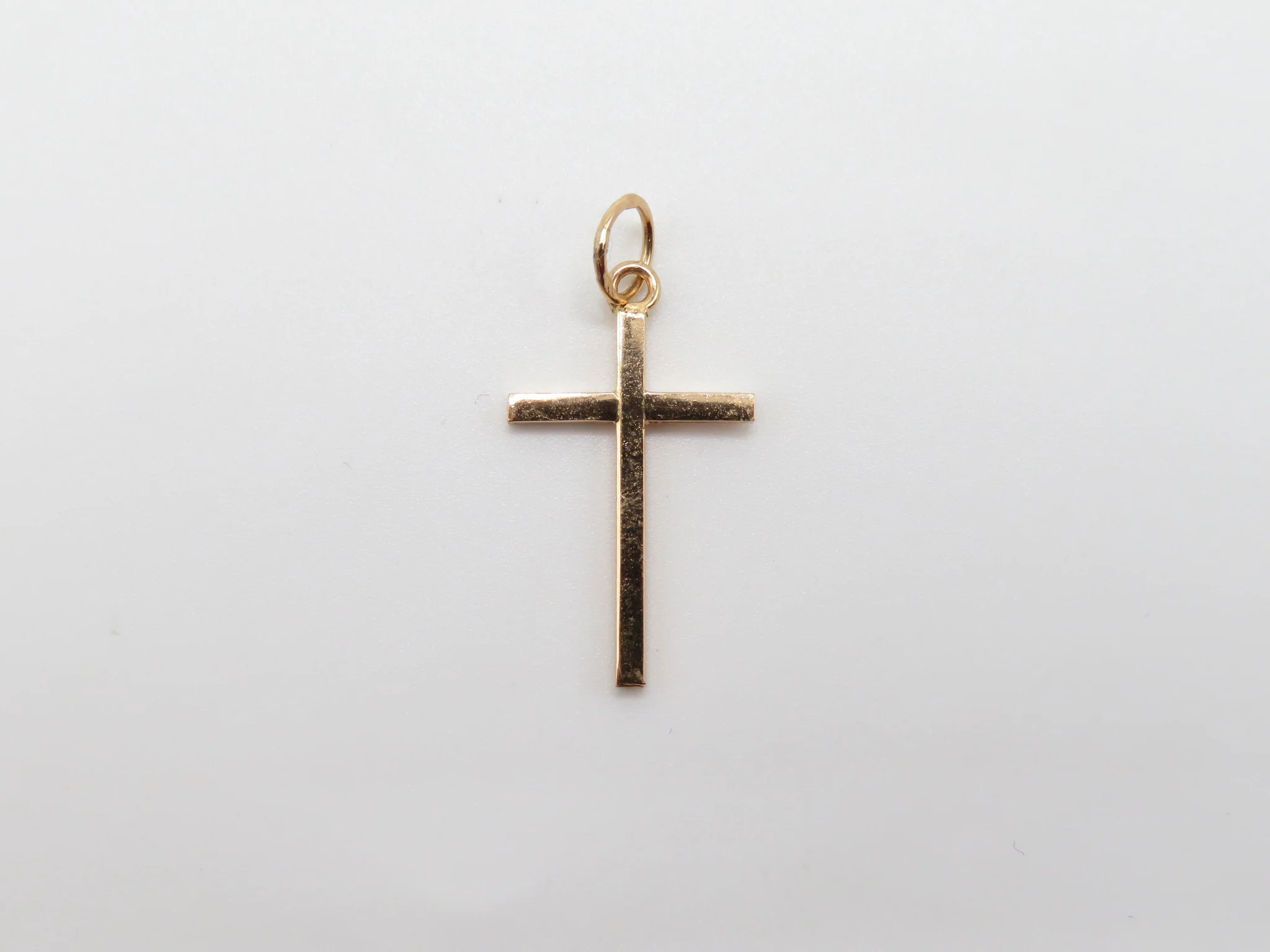 19.25k Yellow Gold Hollow Traditional Squared Cross - Image 5