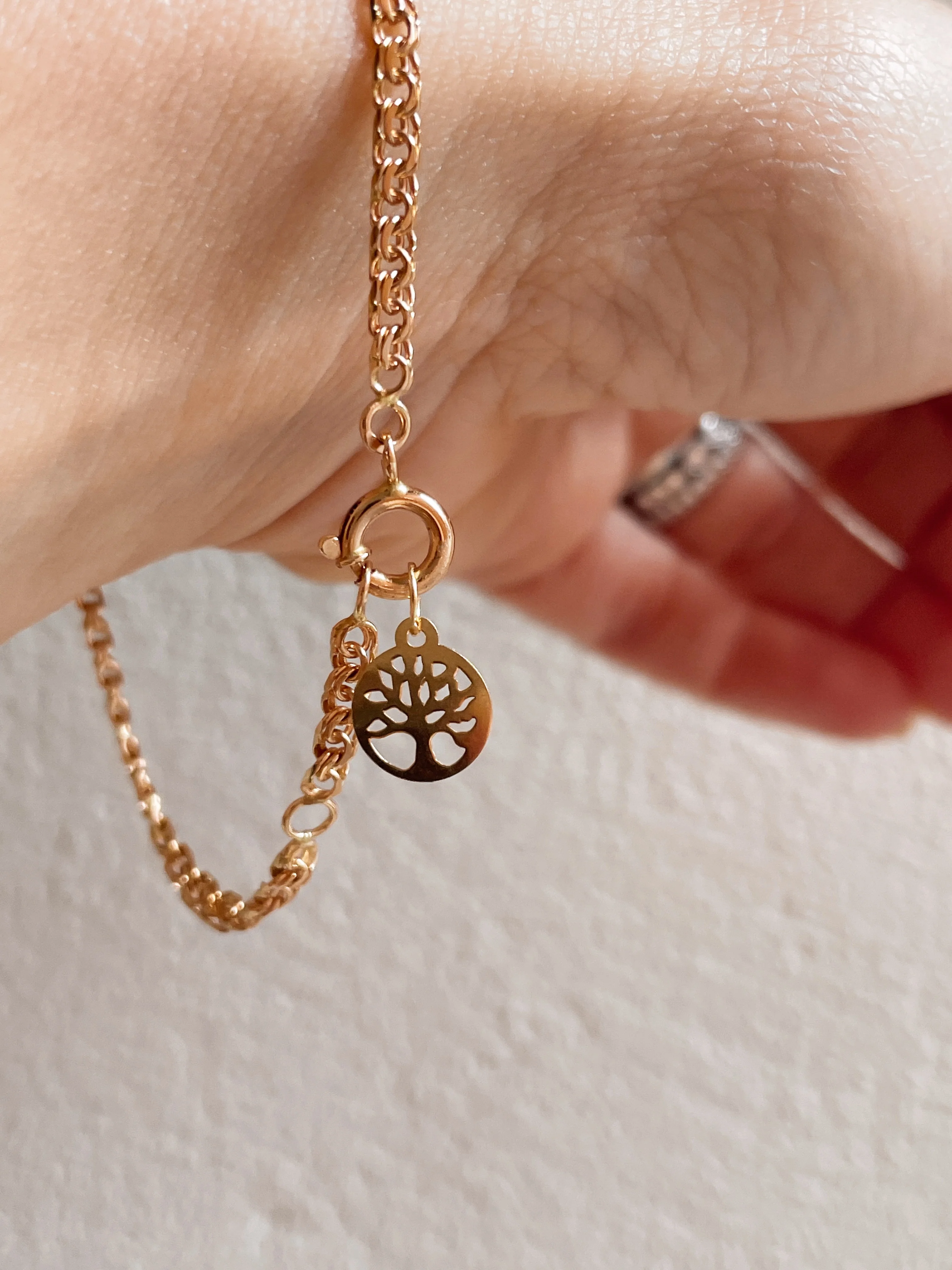 19.25k Yellow Gold Mini Tree of Life Charm - Image 2