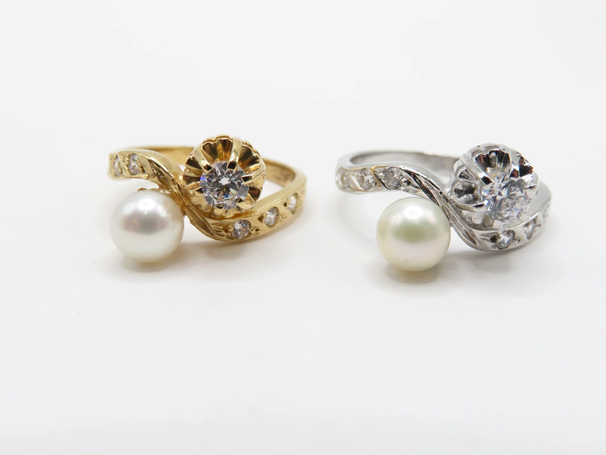 19.25k Yellow Gold Toi et Moi Ring - Image 8