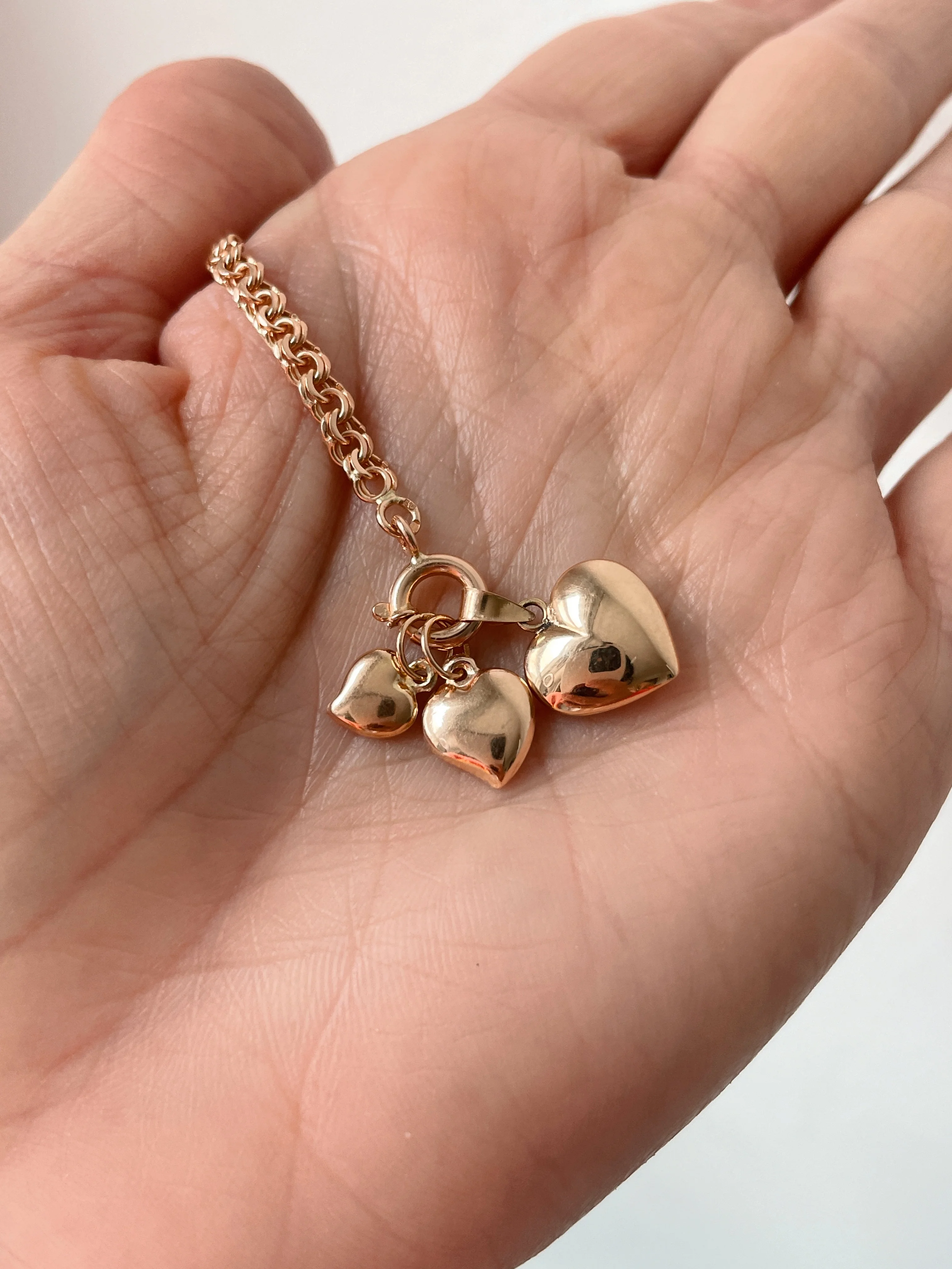 19.25k Yellow Gold Puffy Heart Charm - Image 5