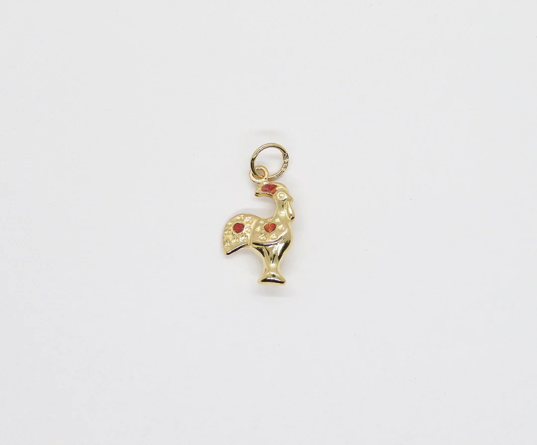 19.25k Yellow Gold Rooster Charm - Image 4