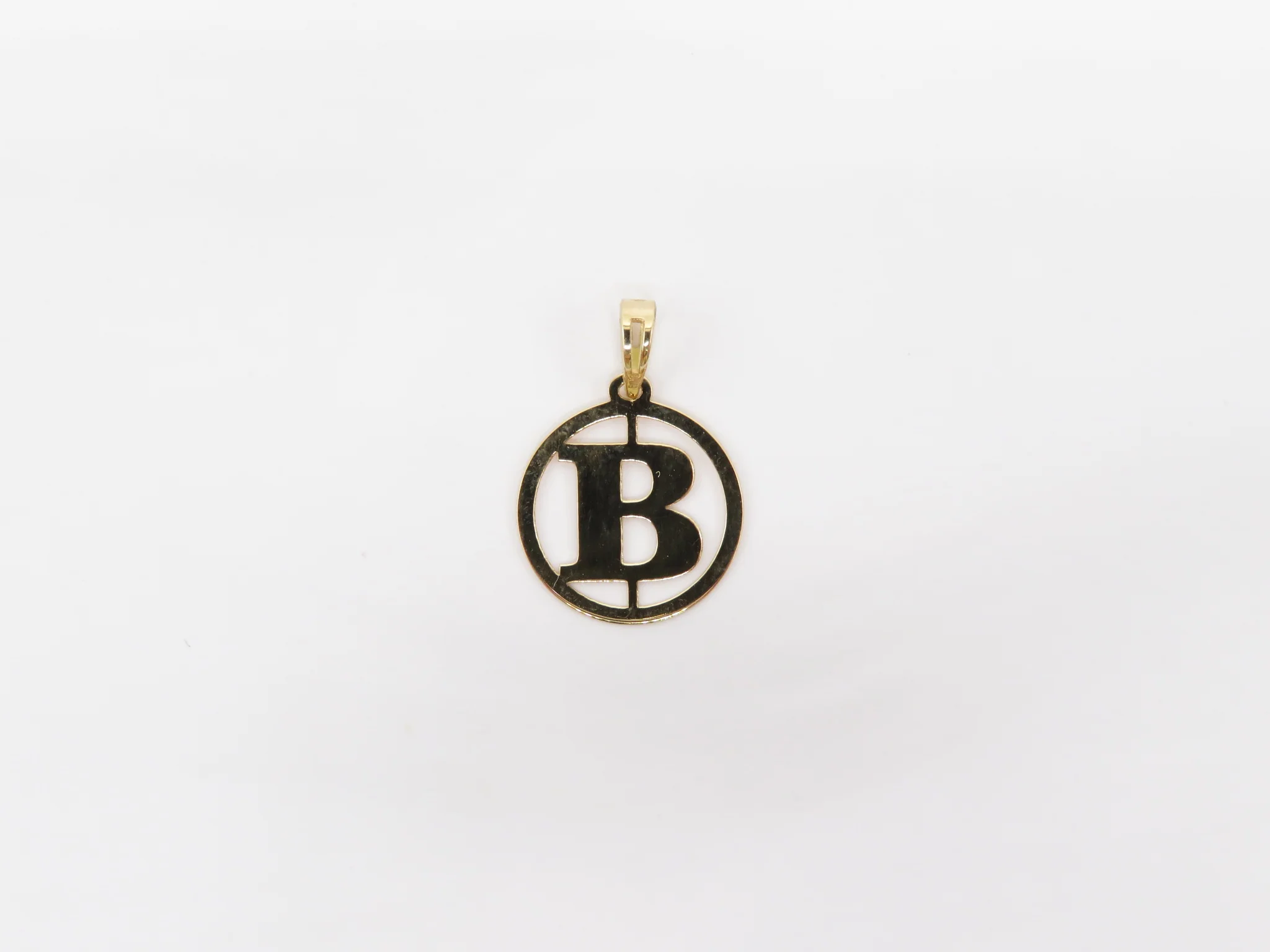 19.25k Yellow Gold Round Frame Initials - Image 3
