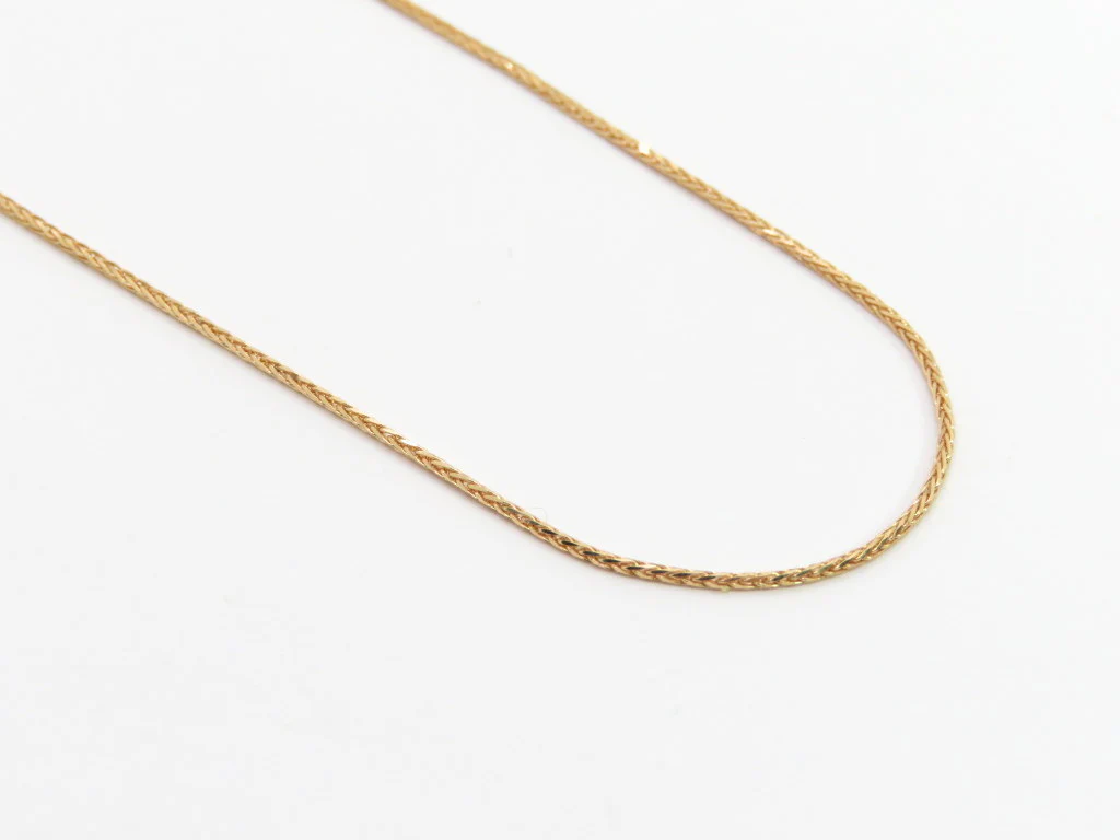 19.25k Yellow Gold Round Wheat Chain