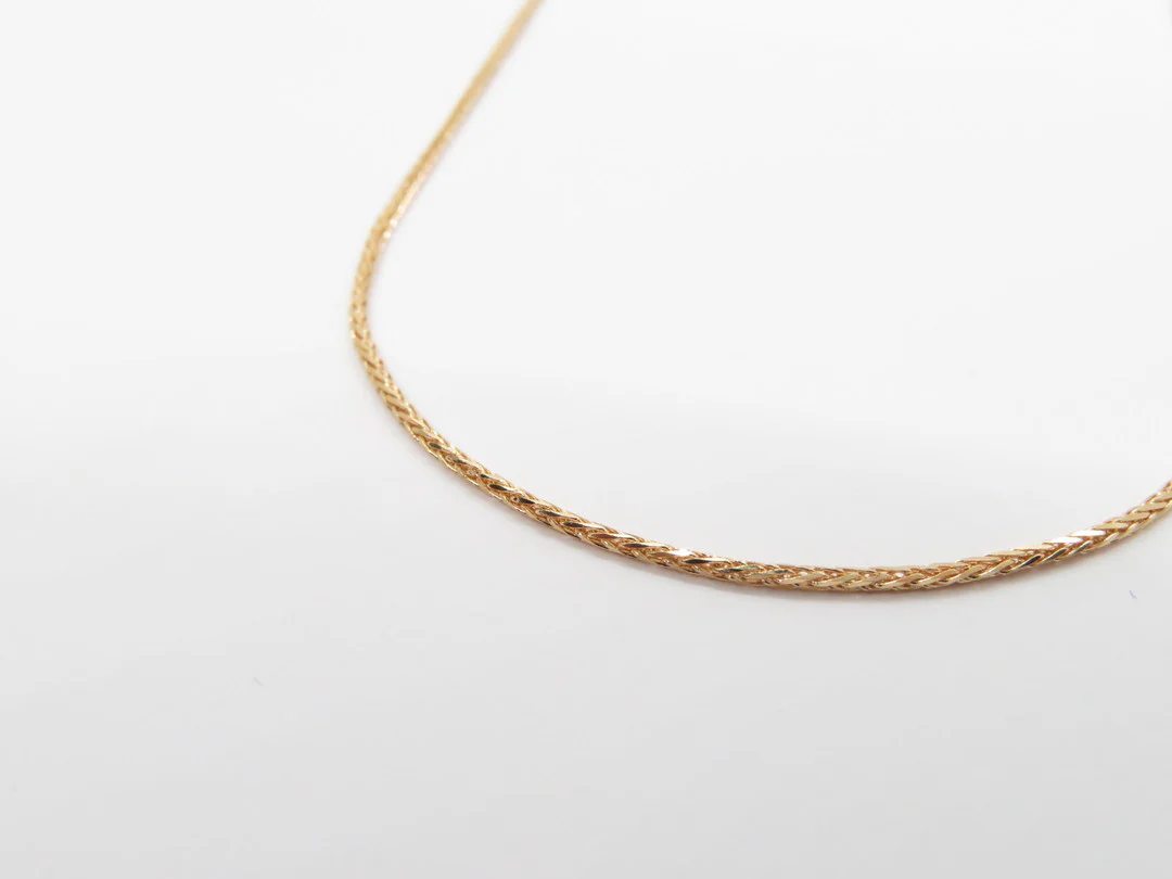 19.25k Yellow Gold Round Wheat Chain - Image 5