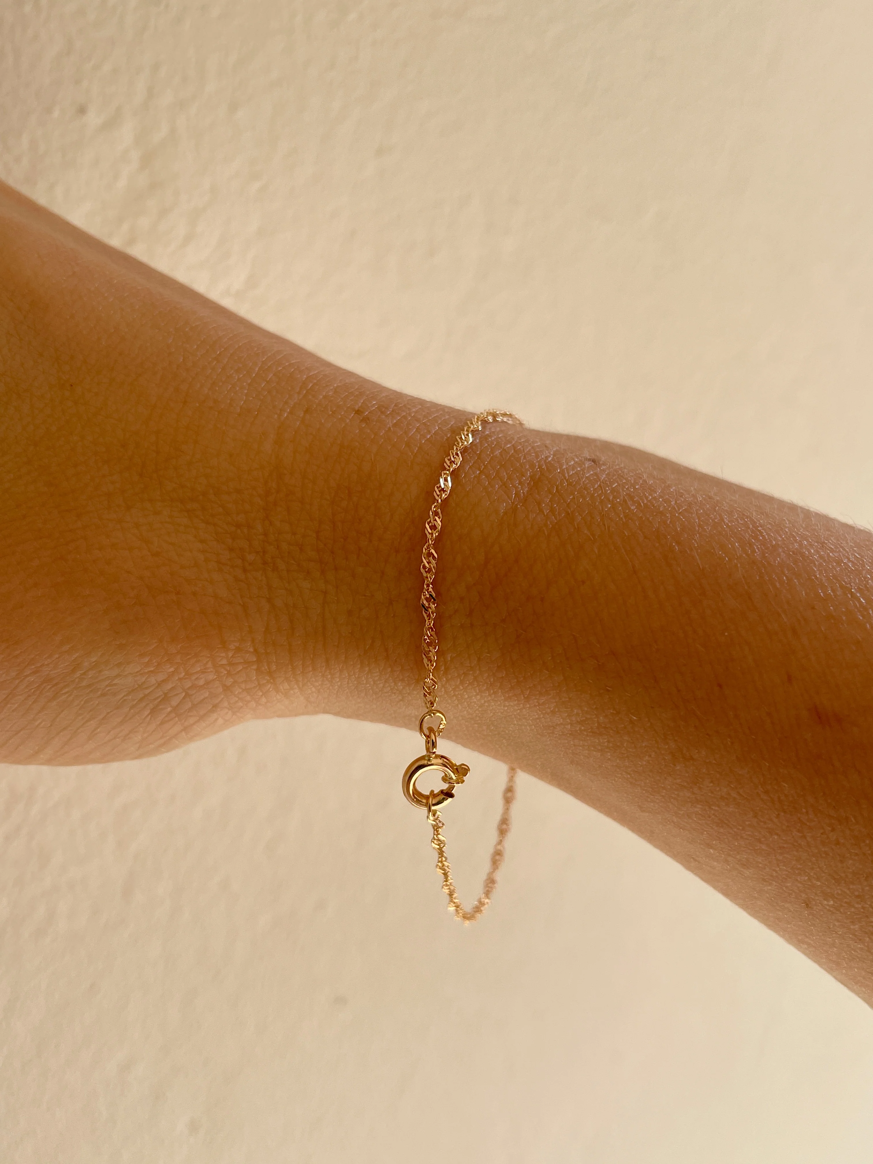 19.25k Yellow Gold Singapore Bracelet - Image 2