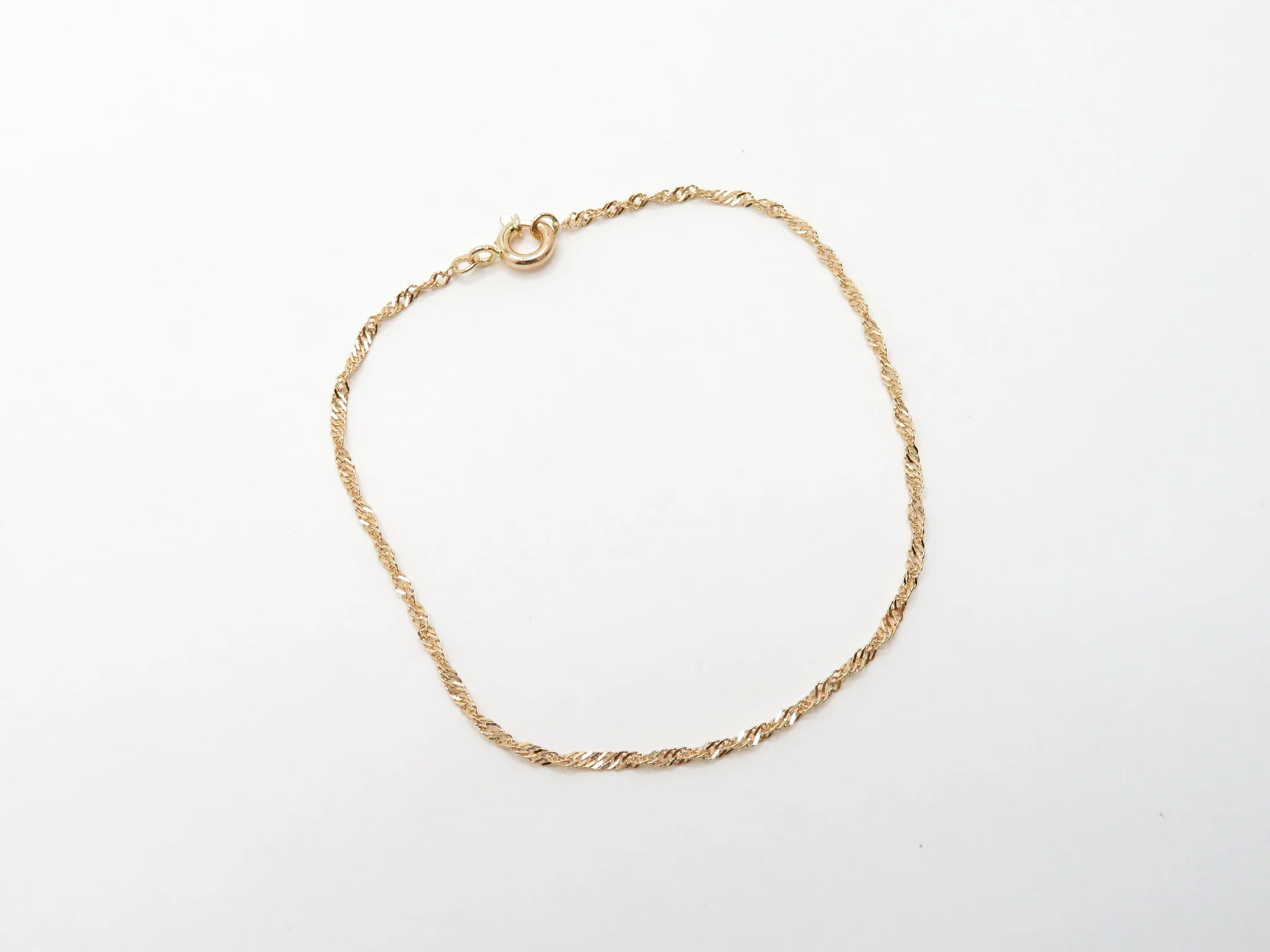 19.25k Yellow Gold Singapore Bracelet - Image 3