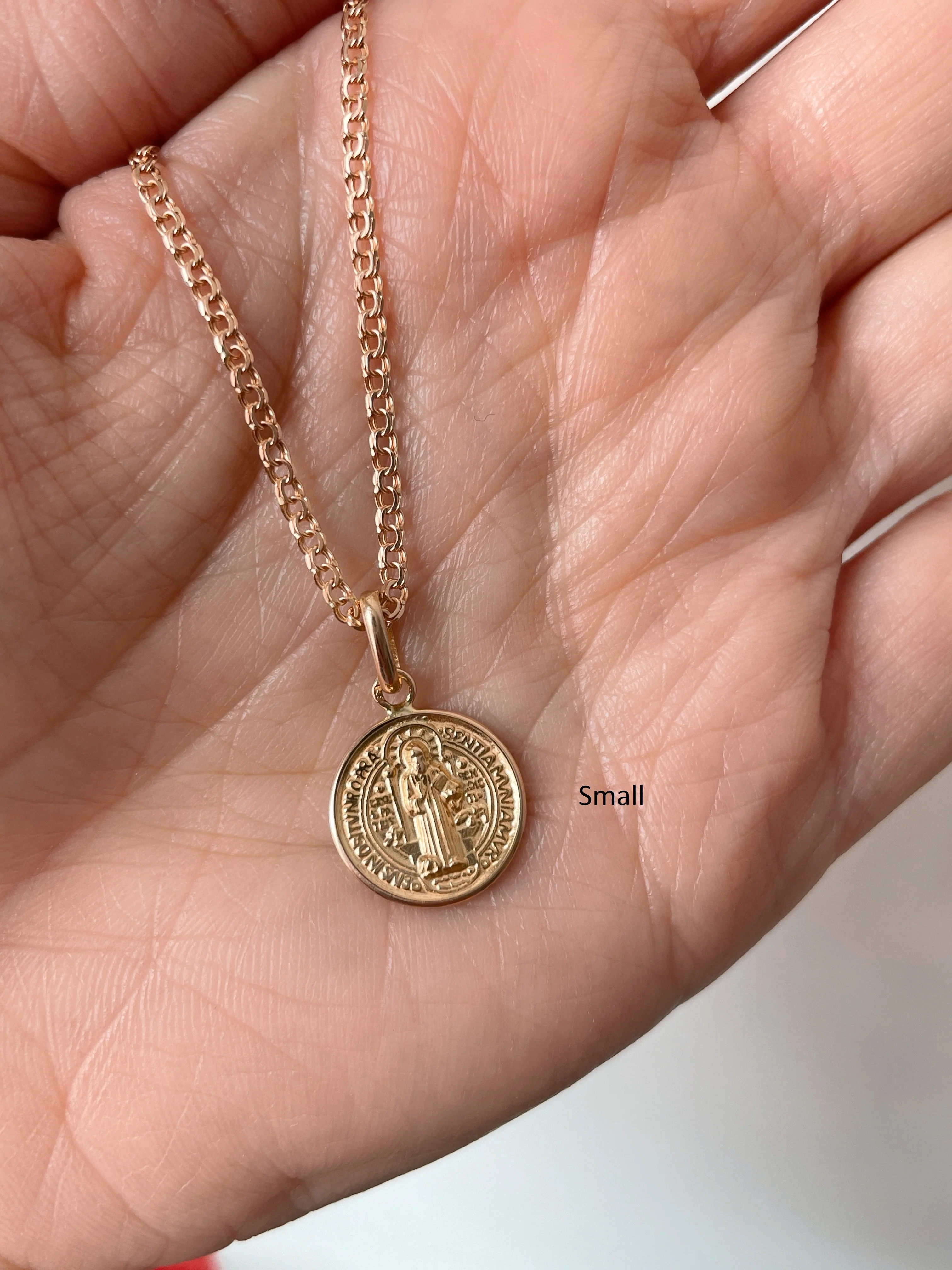 19.25k Yellow Gold St. Benedict Medal - Image 5