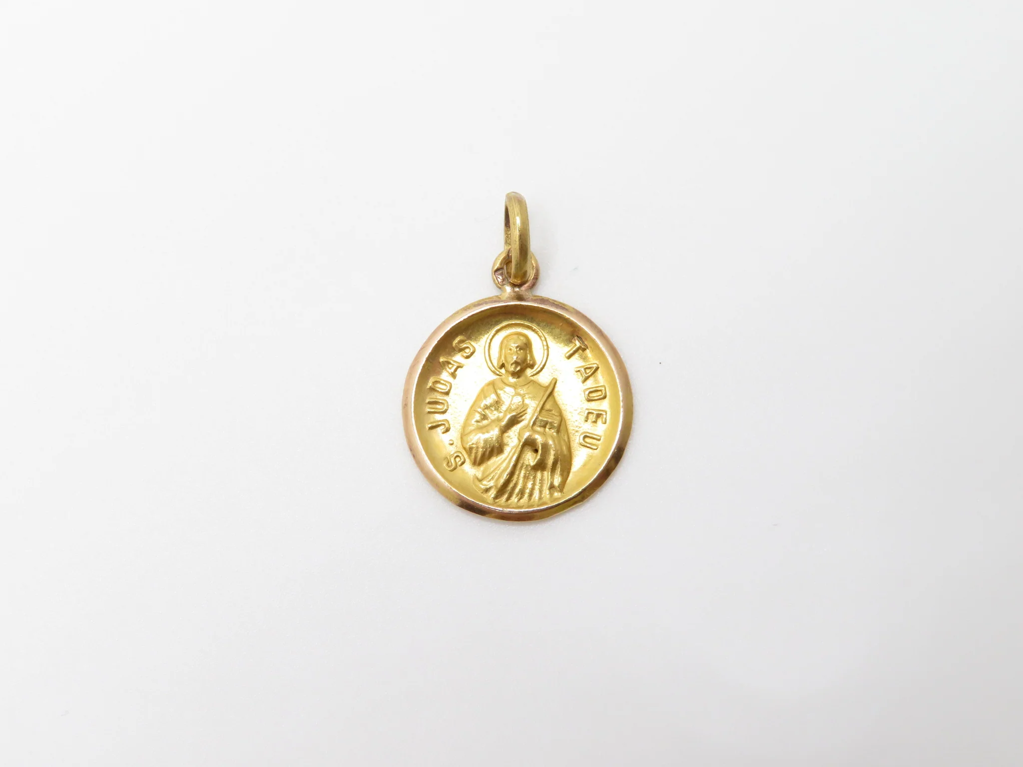 19.25k Yellow Gold St Jude Medal - Image 3