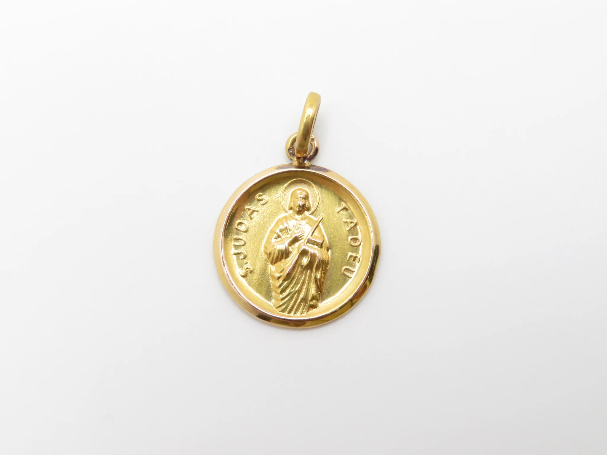 19.25k Yellow Gold St Jude Medal - Image 4