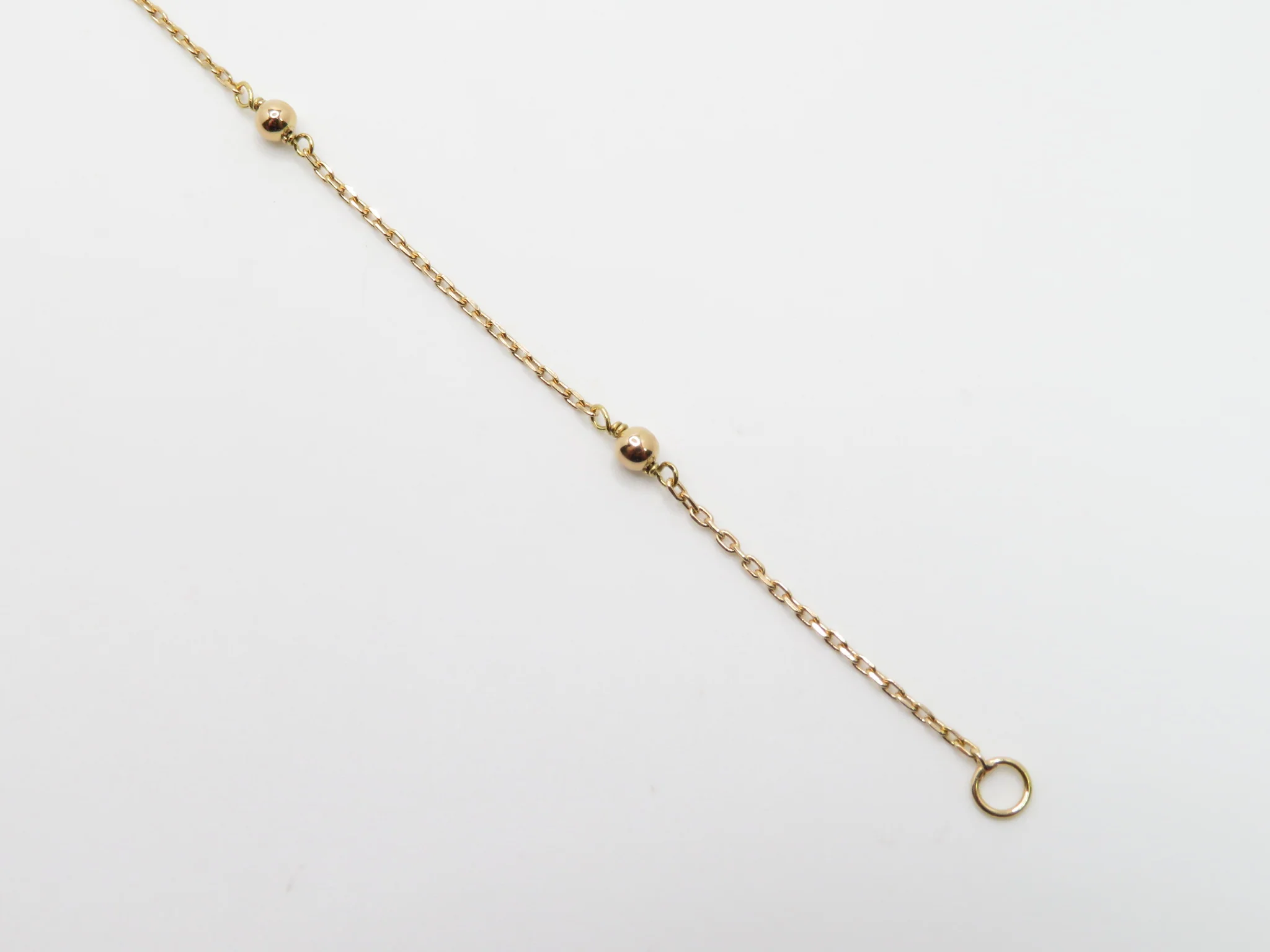 19.25k Yellow Gold Station Ball Bracelet - Image 6