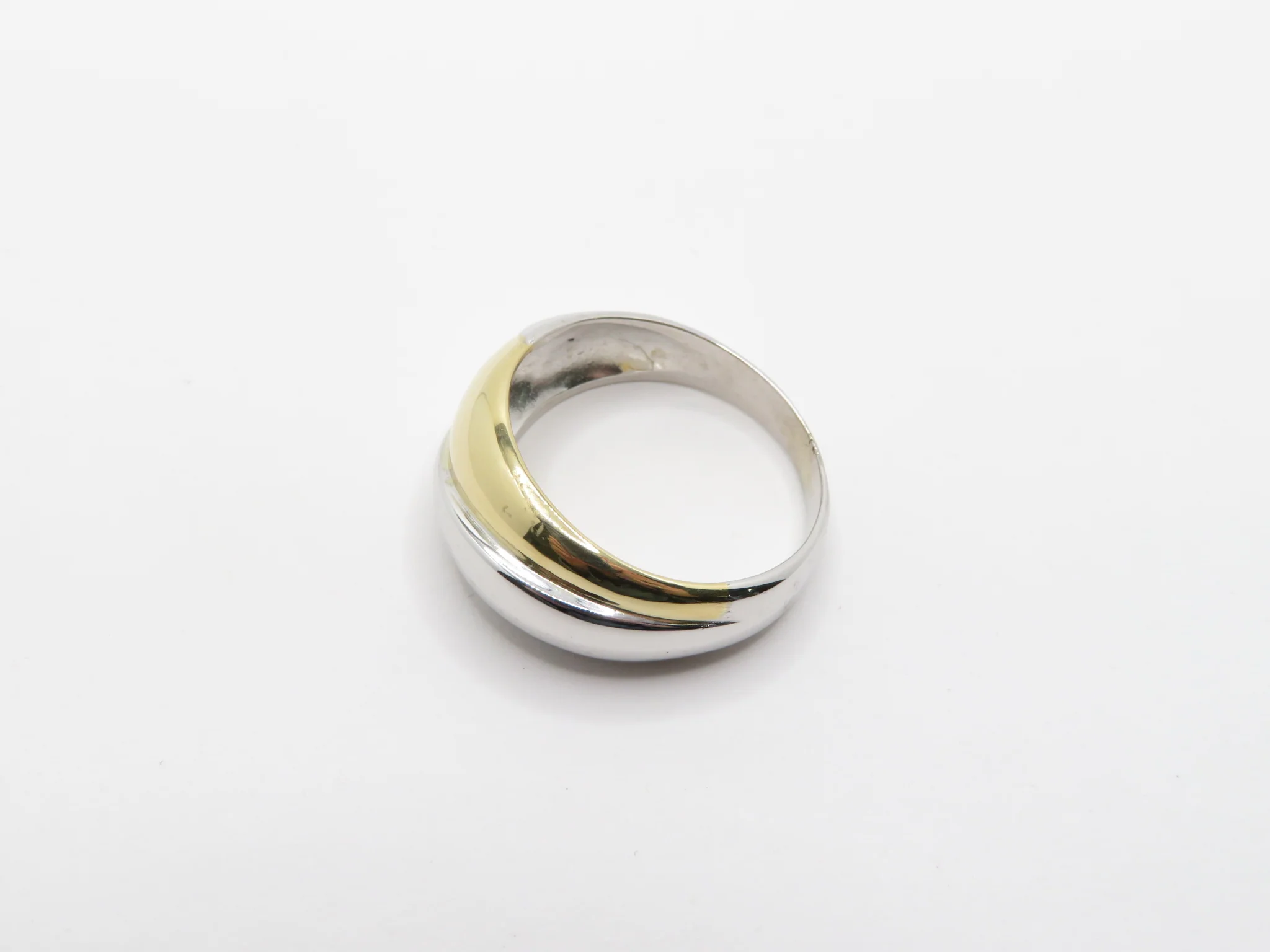 19.25k Two Tone High Domed Ring - Image 8