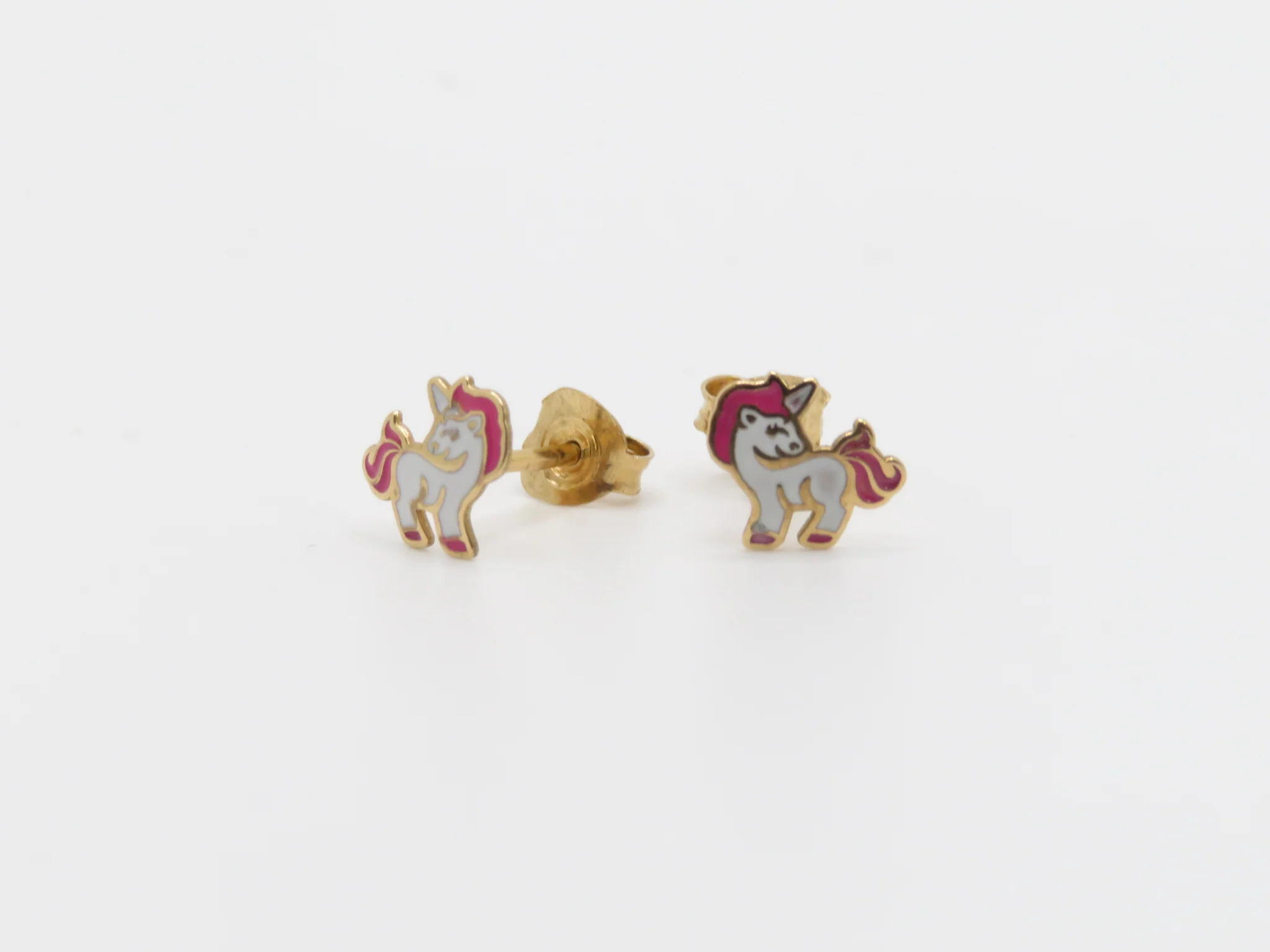 19.25k Yellow Gold Unicorn Studs - Image 5