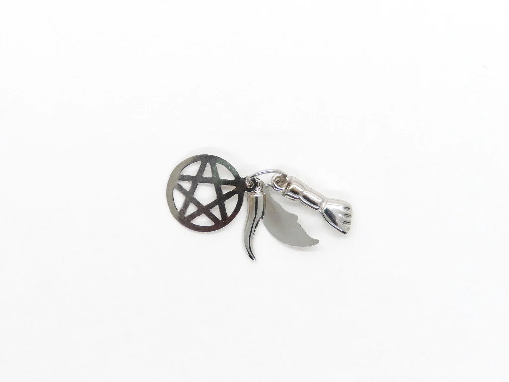19.25k White Gold Figas Charm Set