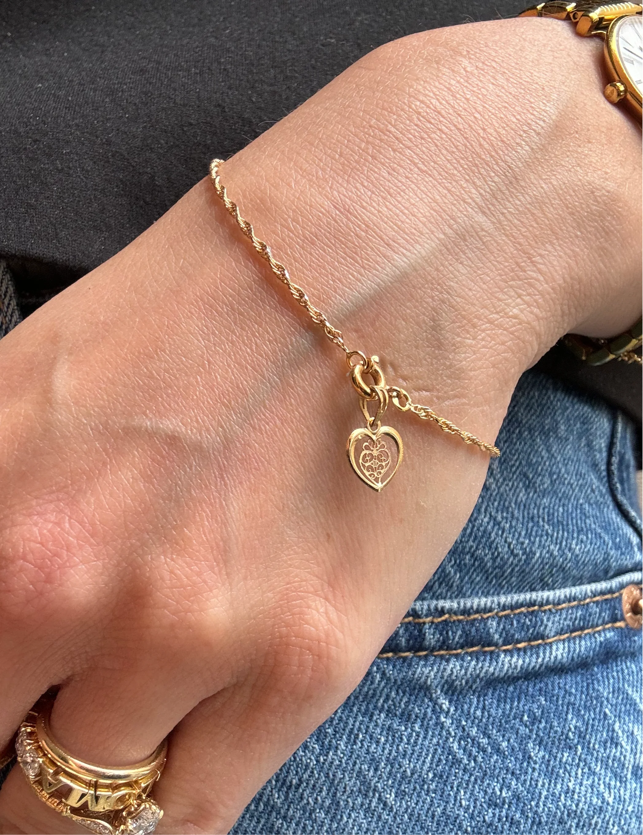 19.25k Yellow Gold Heart of Viana Charm - Image 2