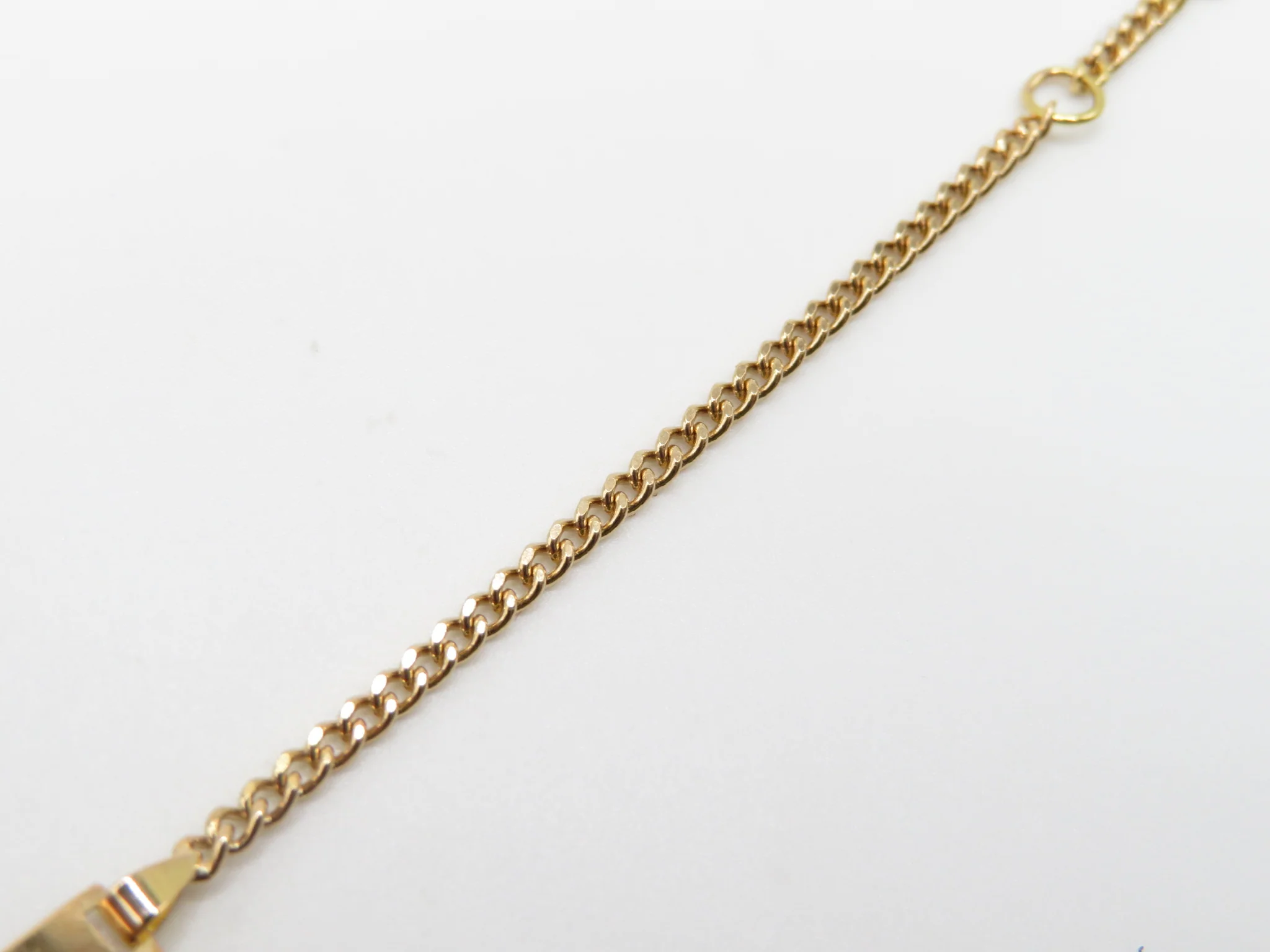19.25k Yellow Gold Barbela Children's ID Bracelet - Image 3