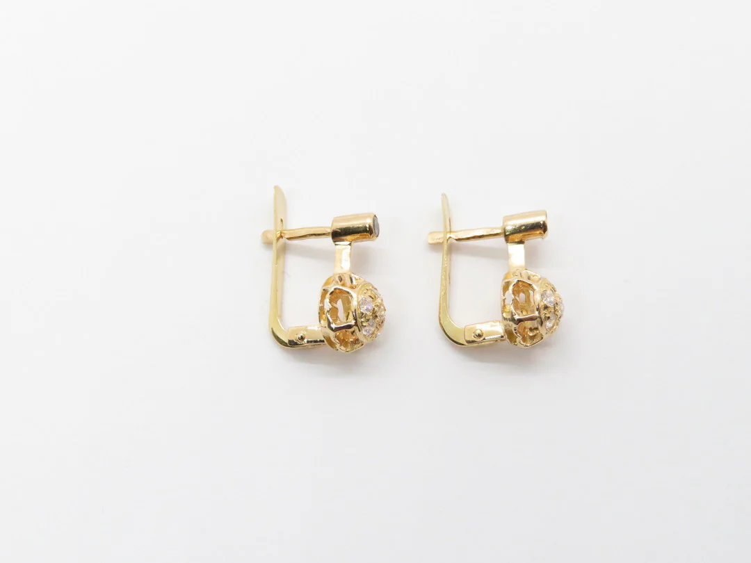 19.25k Yellow Gold Chuveiro Earrings - Image 3