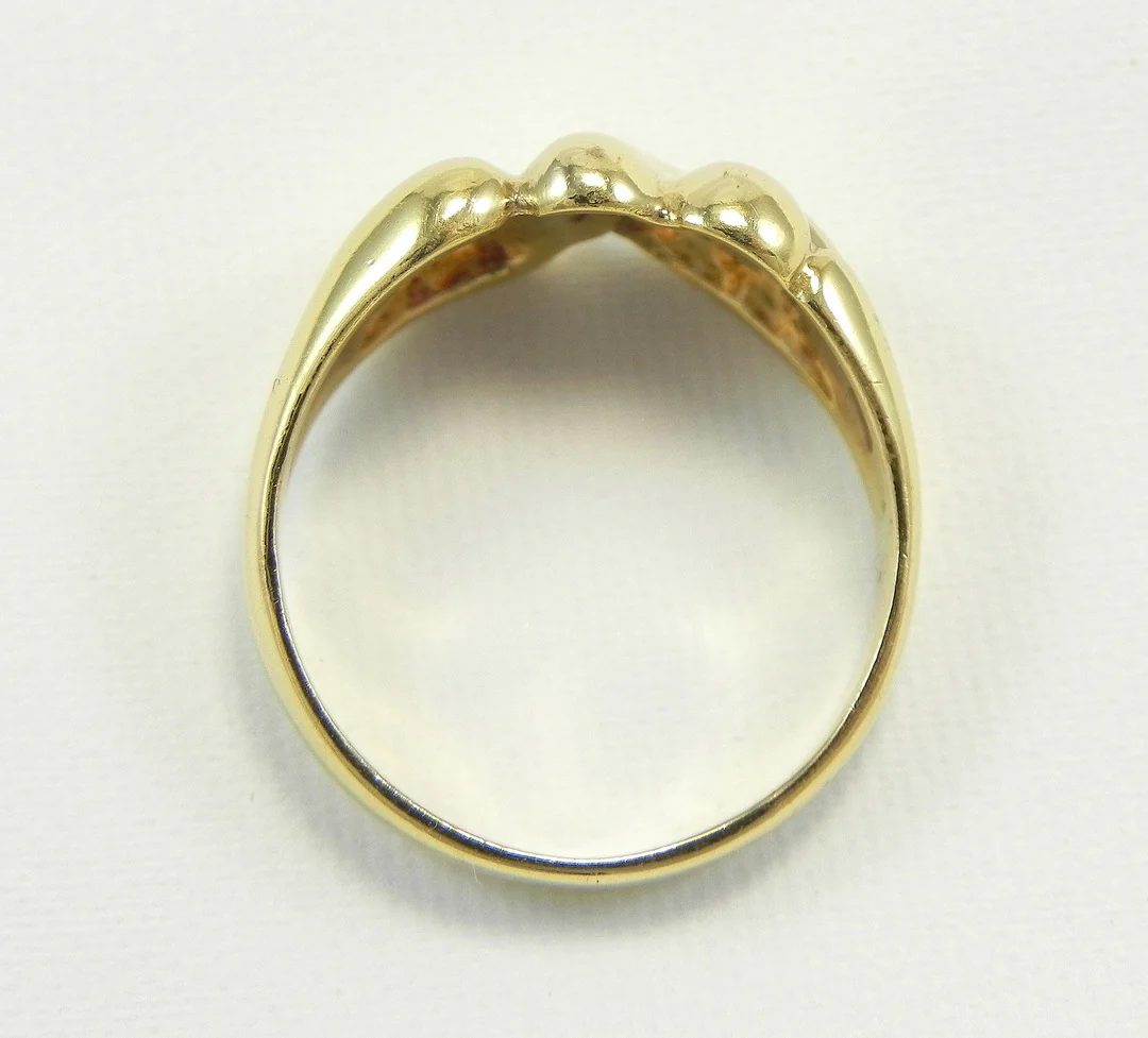 19.25k Yellow Gold Swirl Ring - Image 4