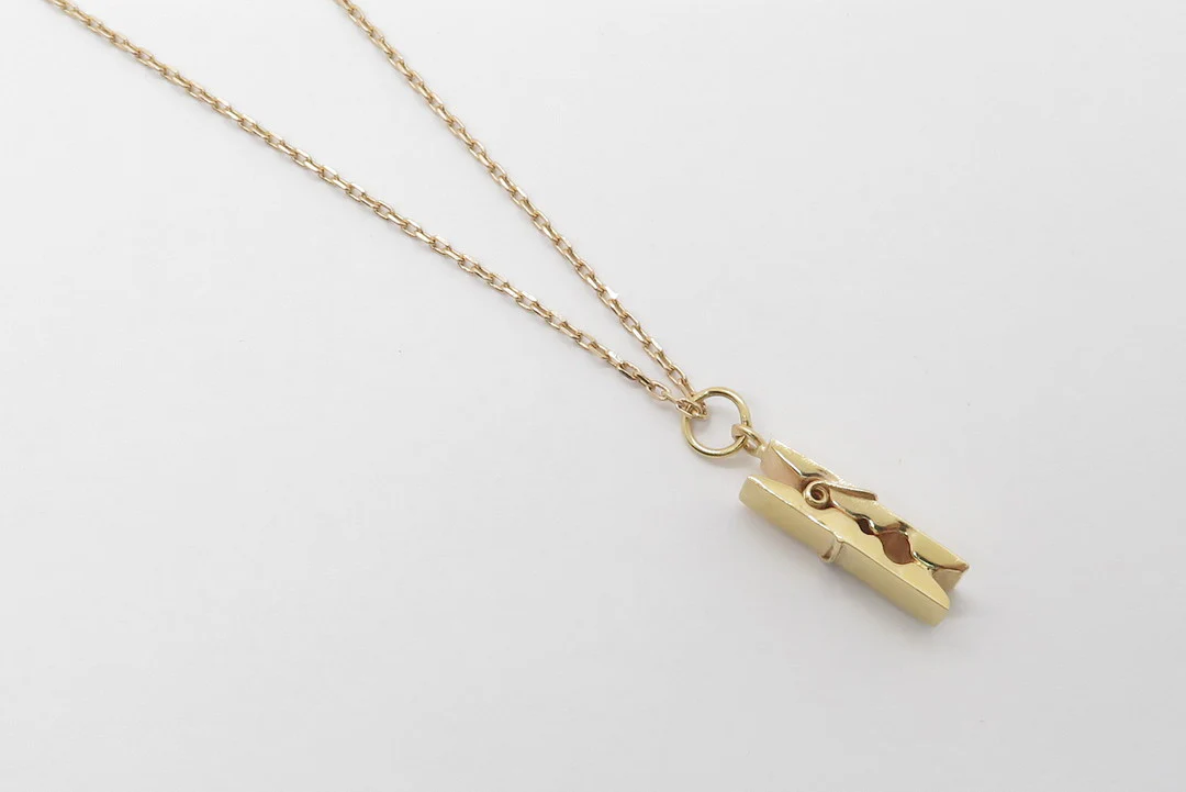 19.25k Yellow Gold Clothespin Charm - Image 6