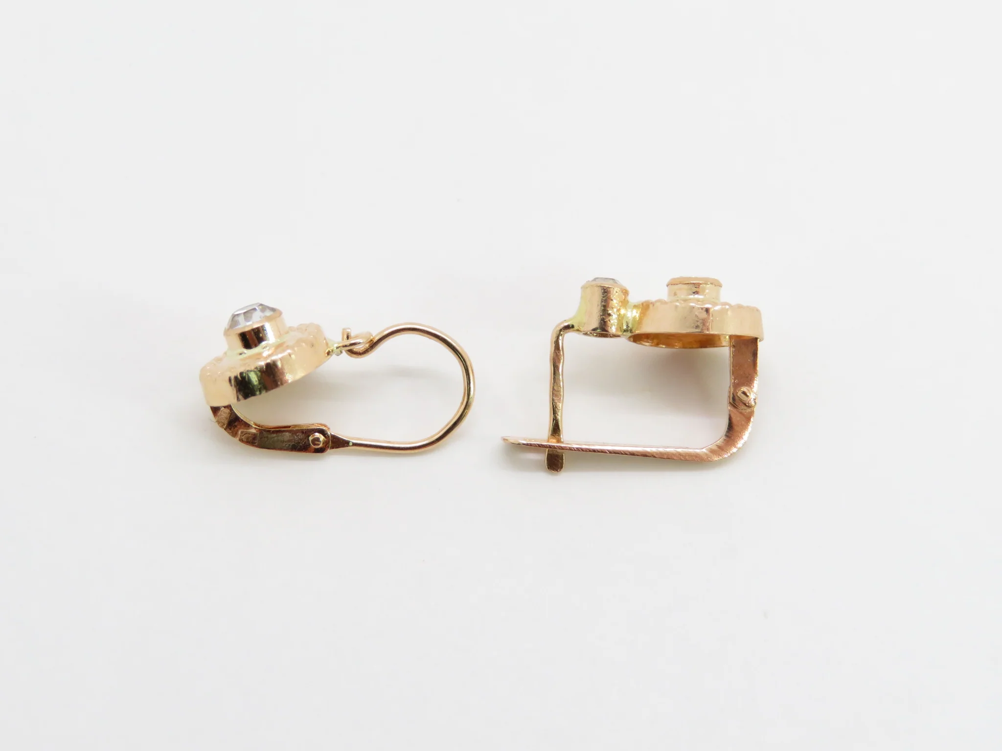 19.25k Yellow Gold Bead Trim Earrings - Image 8