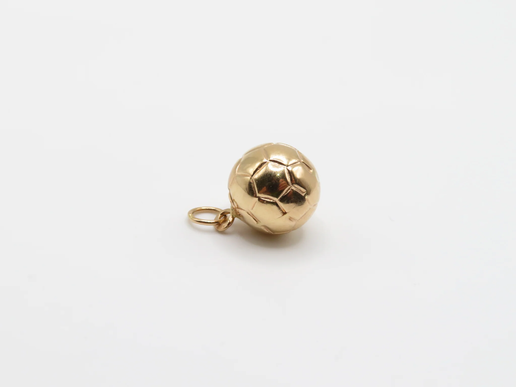 19.25k Yellow Gold Soccer Ball Charm