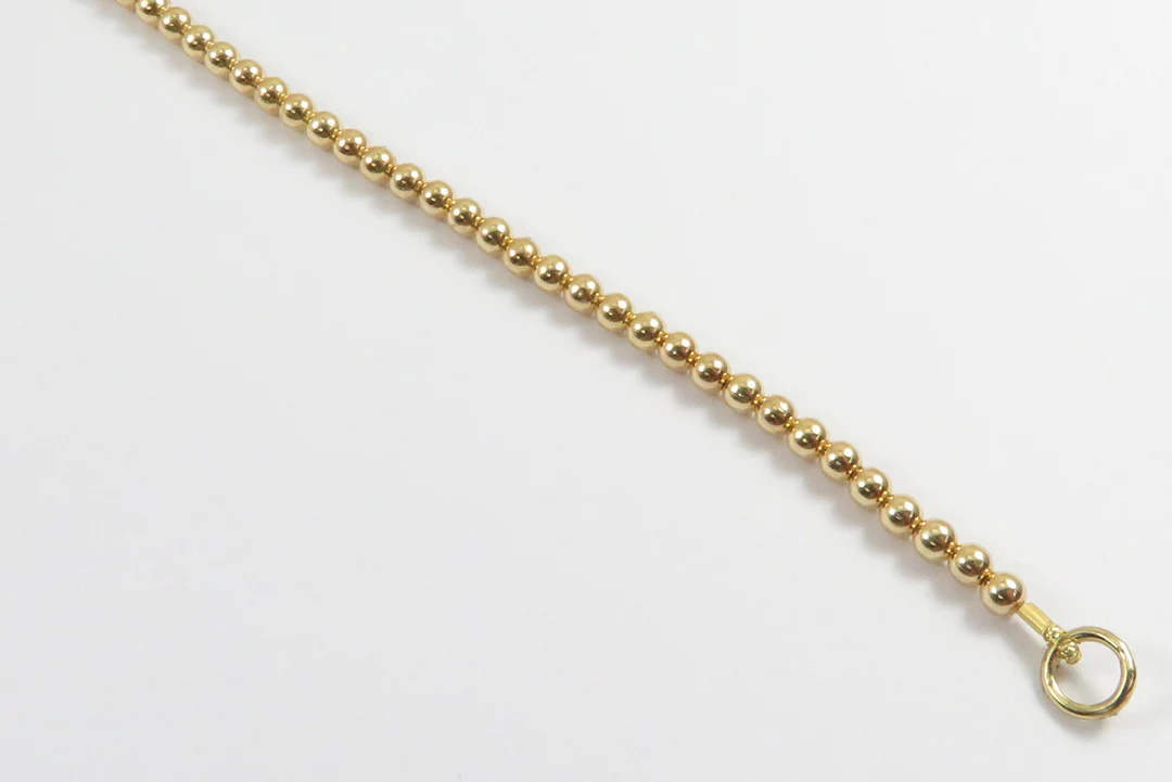 3mm Gold Filled Bead Necklace - Image 4