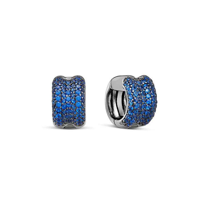 Sterling Silver Mini Pavé Huggies - Image 4
