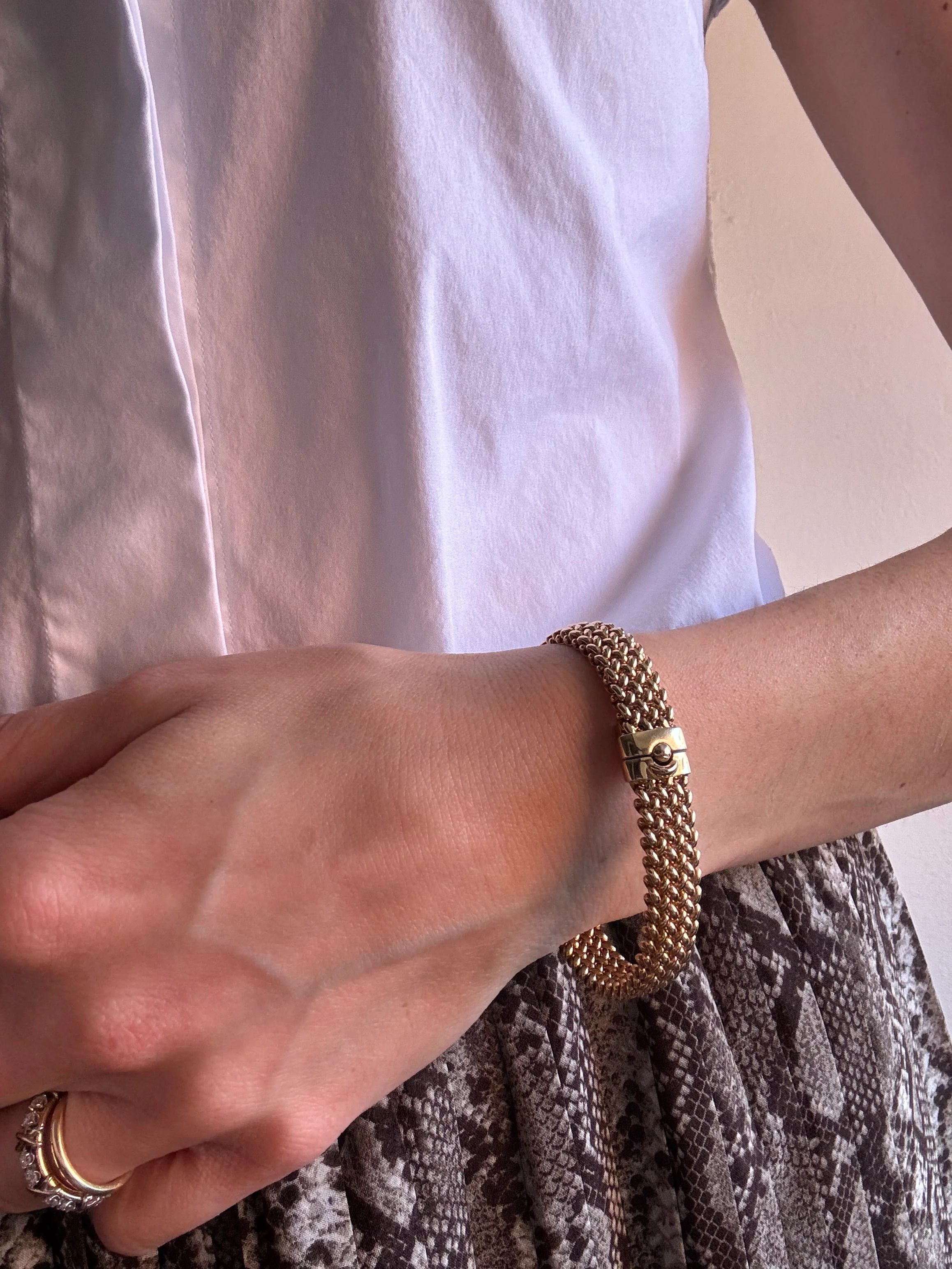 Sterling Silver Gold Plated Chicco Bracelet - Image 4