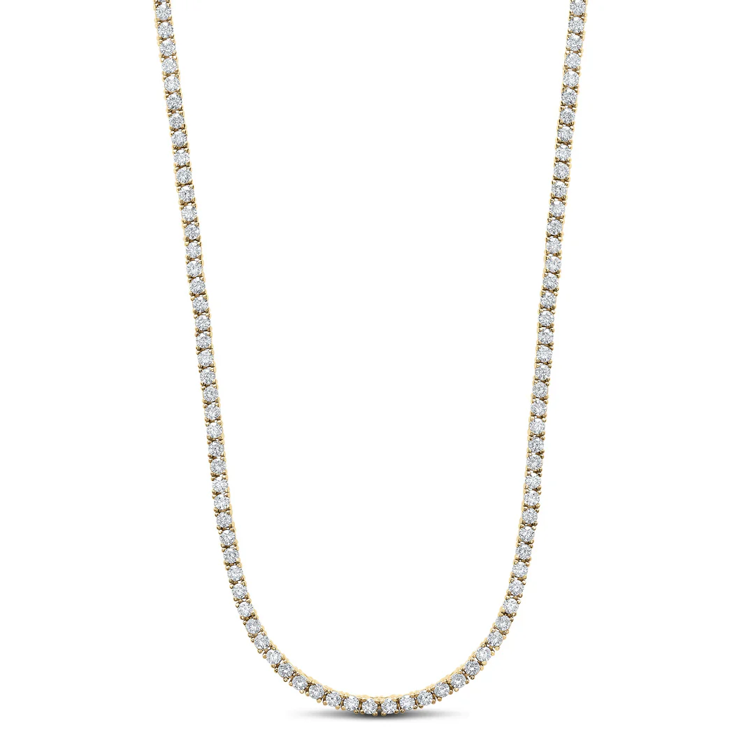 Sterling Silver 3mm Tennis Necklace
