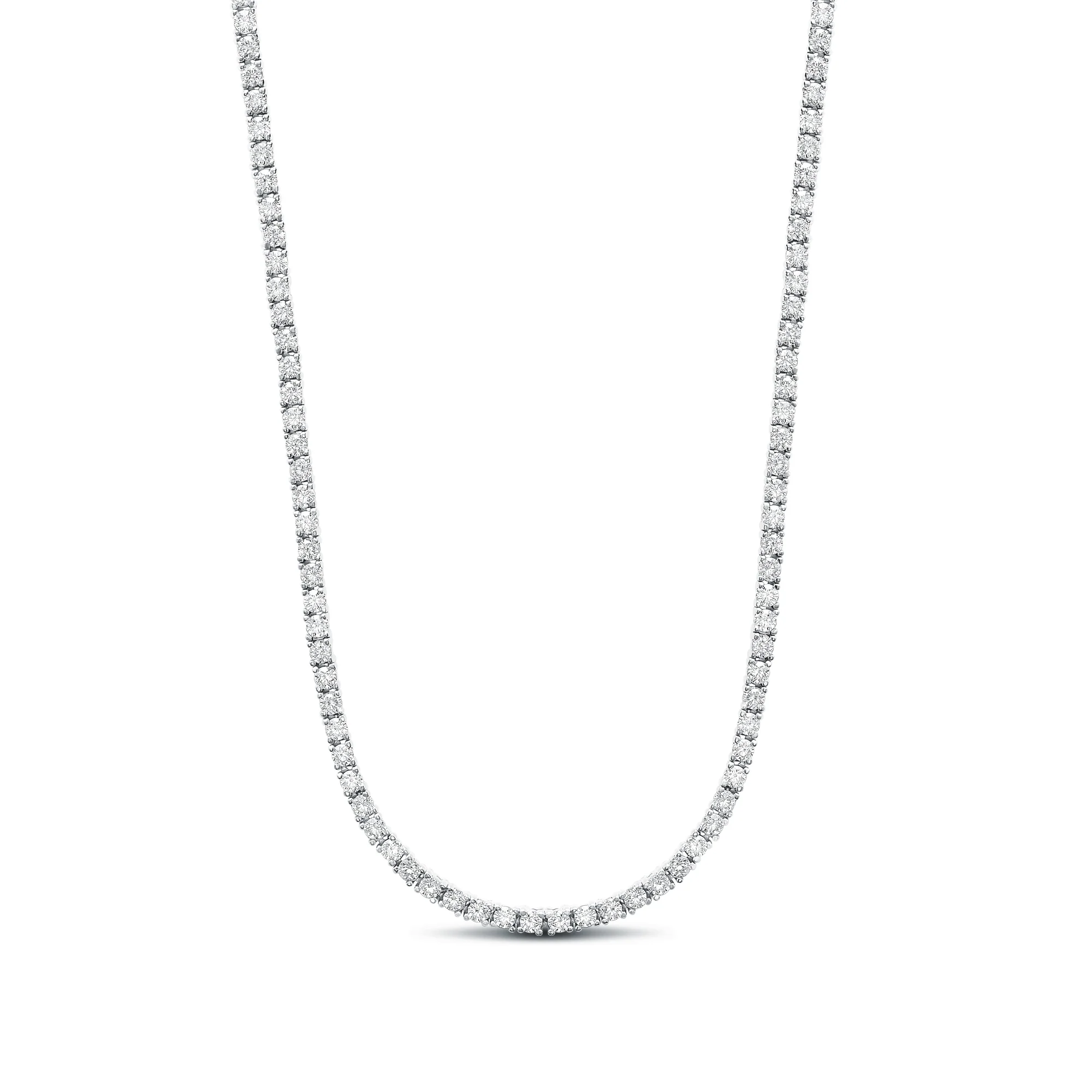 Sterling Silver 3mm Tennis Necklace - Image 4