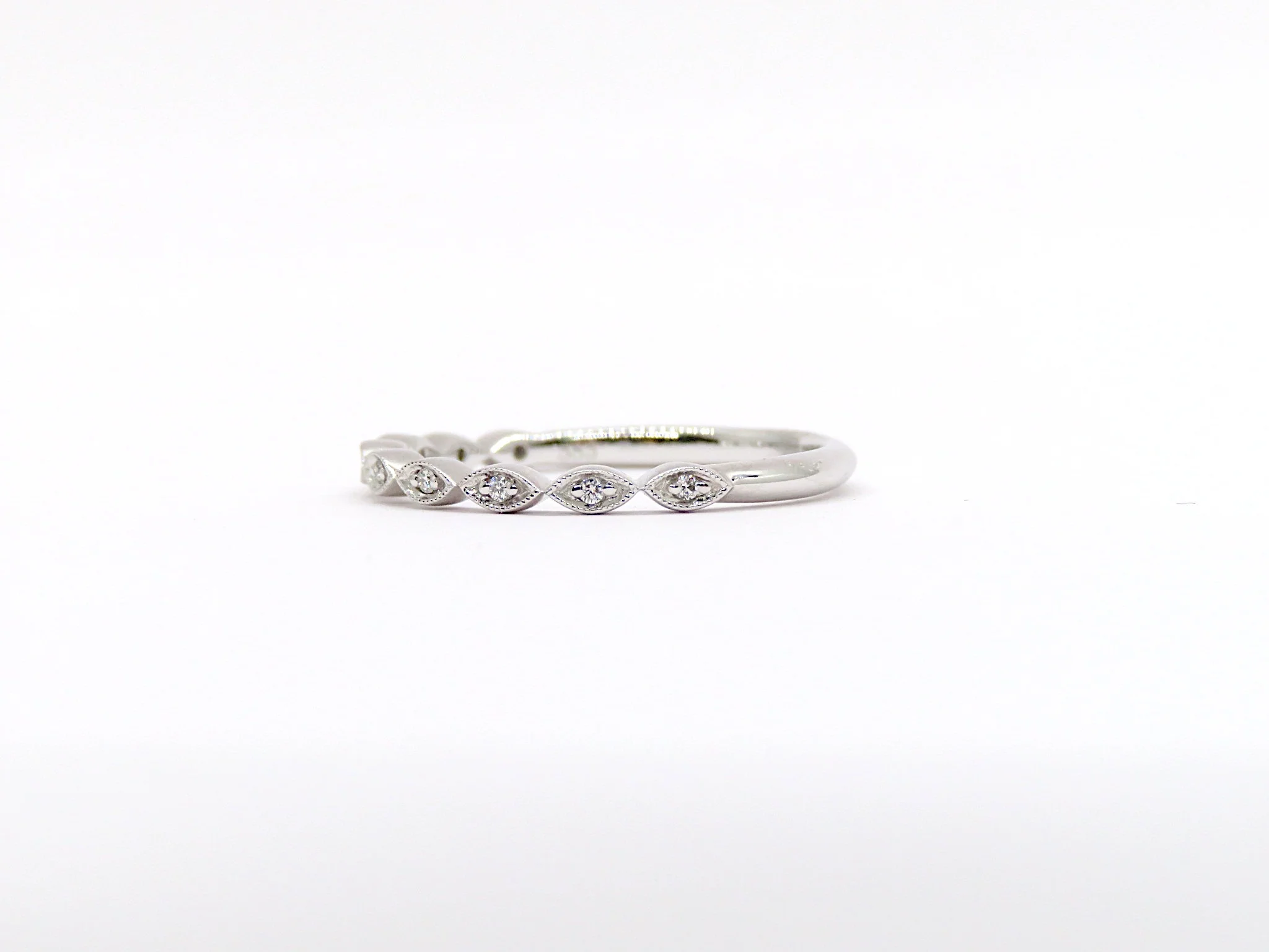 14k Micro Marquise Diamond Band - Image 7