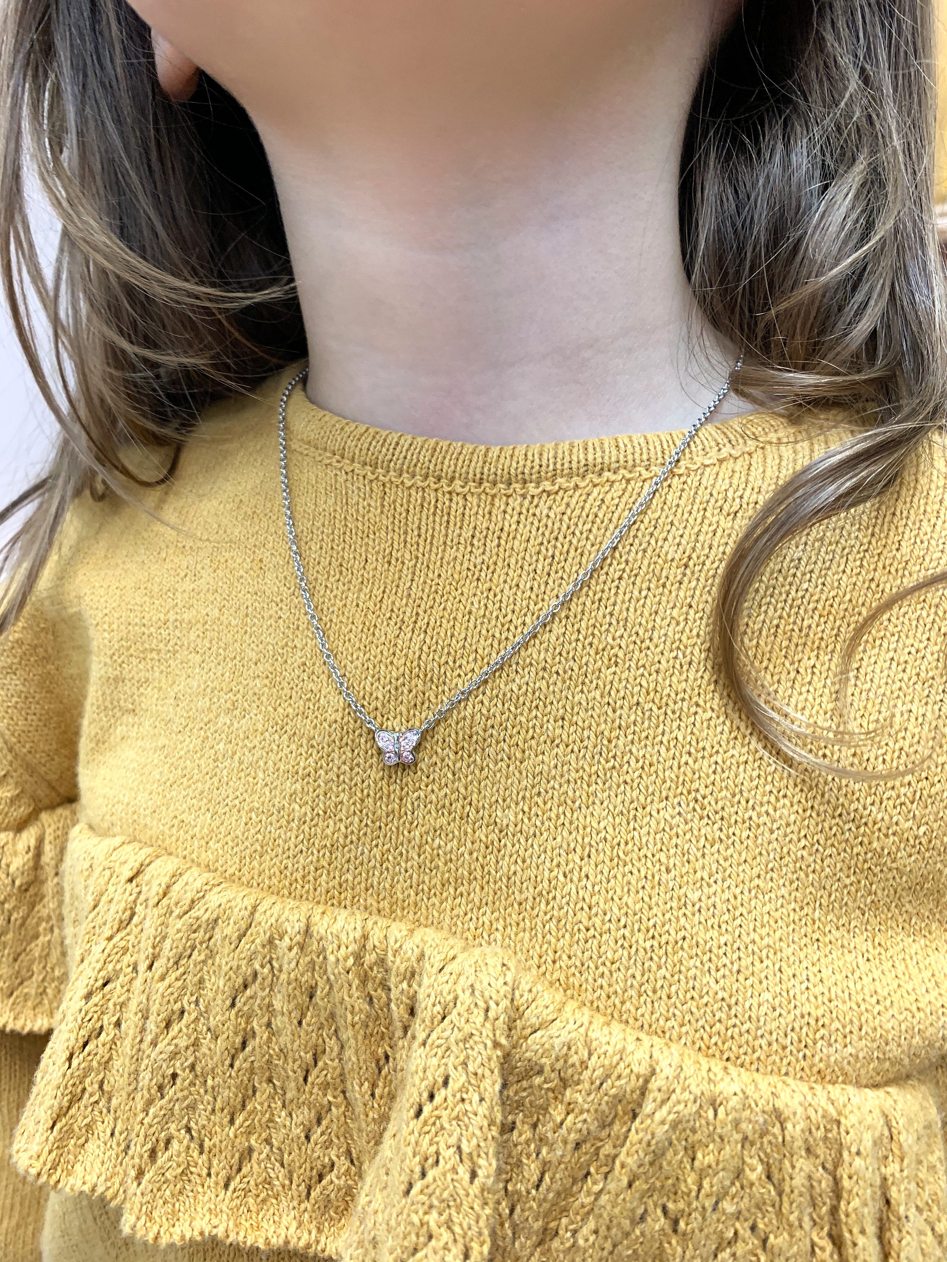 Sterling Silver Butterfly Necklace - Image 2