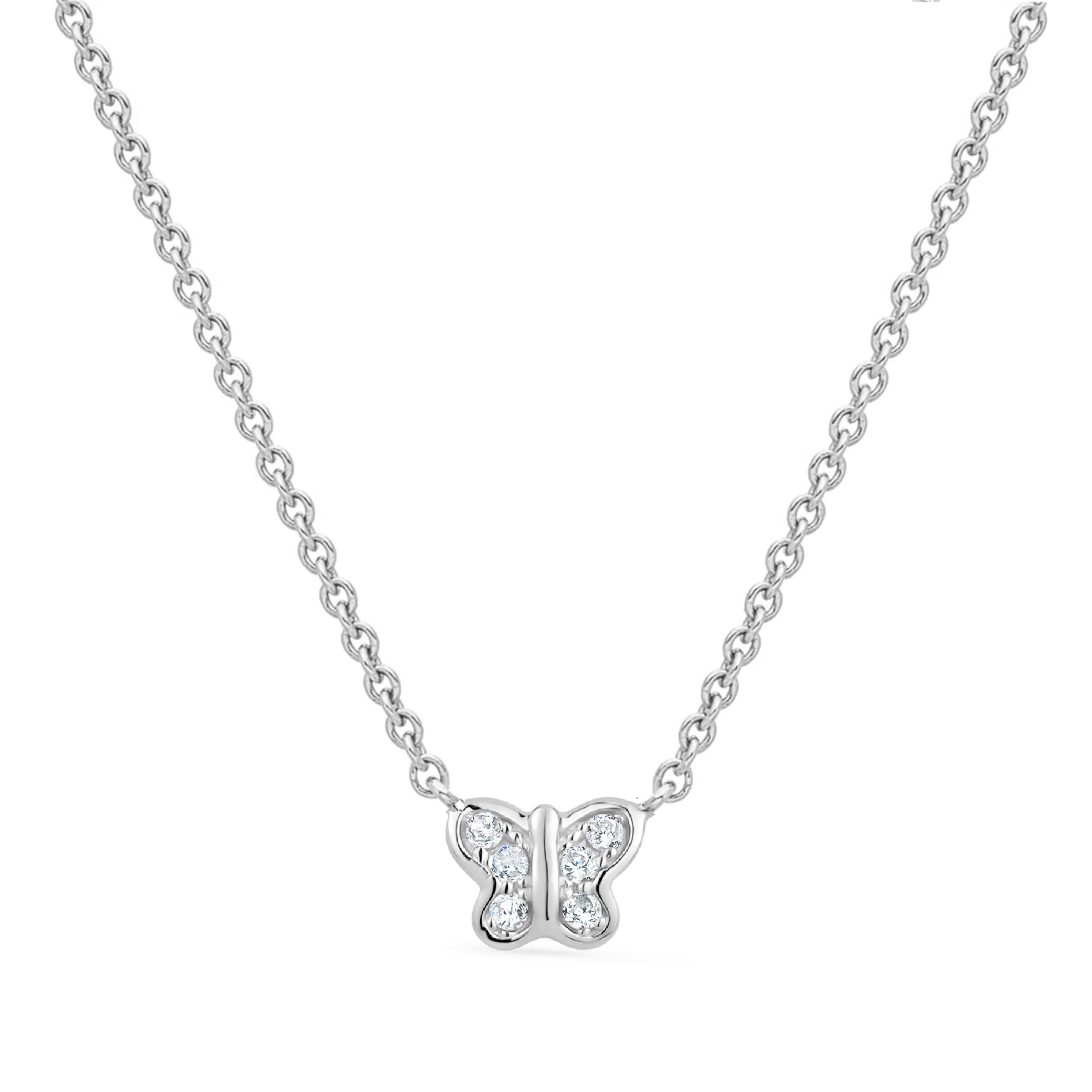 Sterling Silver Butterfly Necklace - Image 3