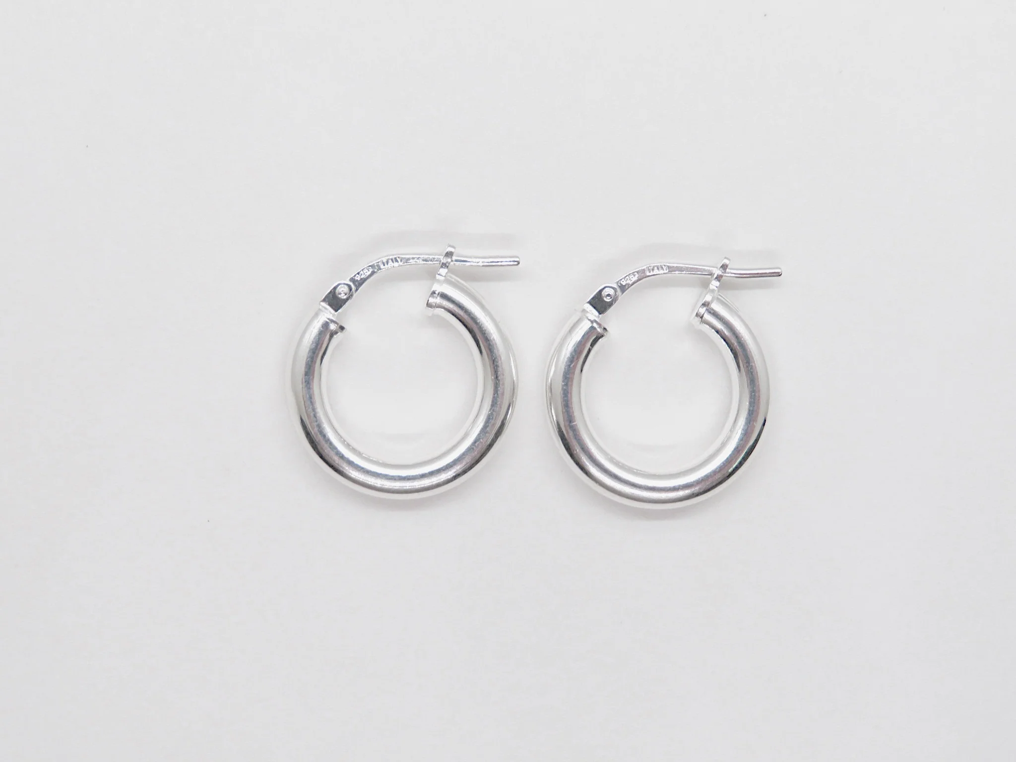 Sterling Silver Chunky Hoops