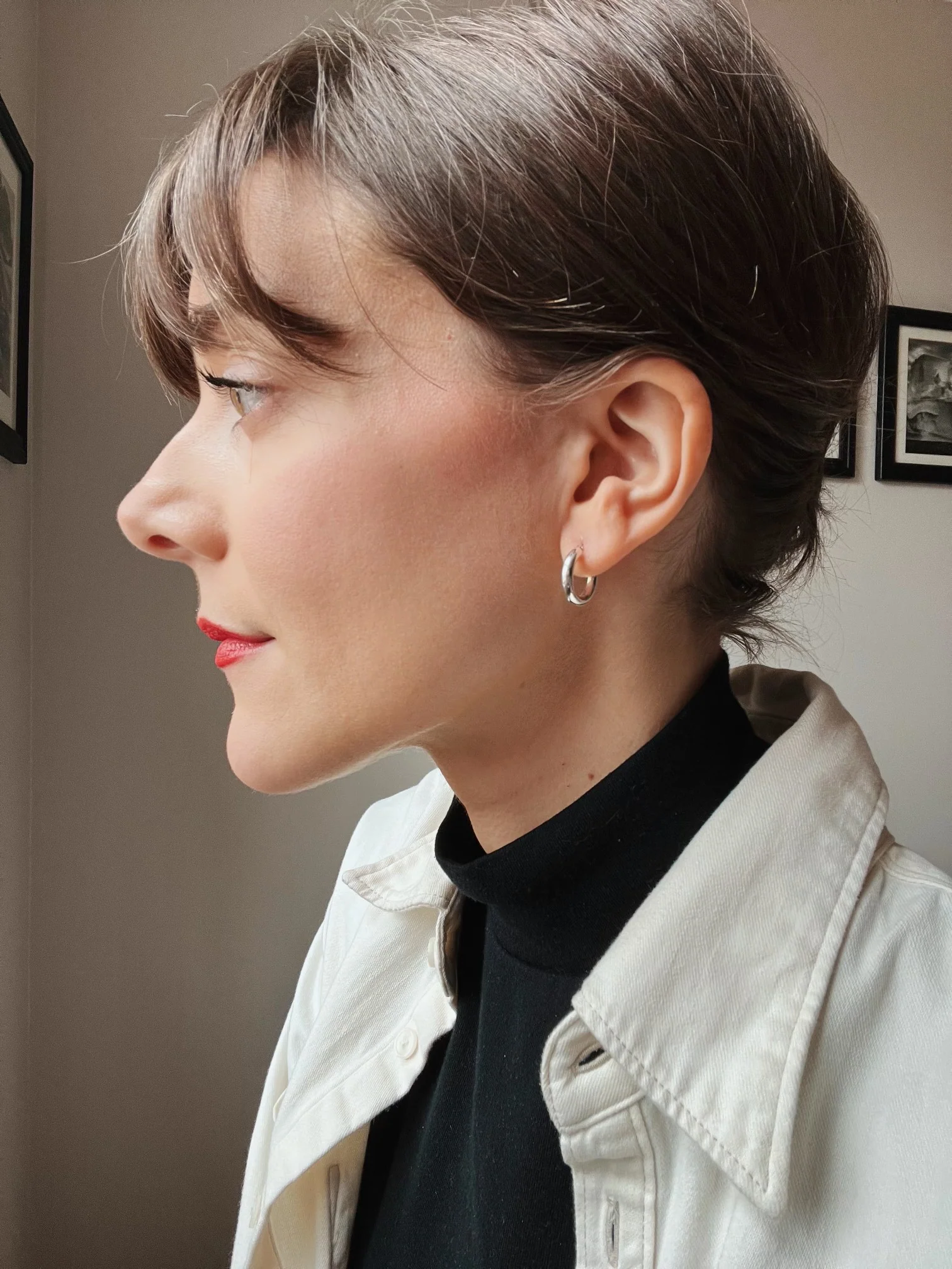 Sterling Silver Chunky Hoops - Image 2