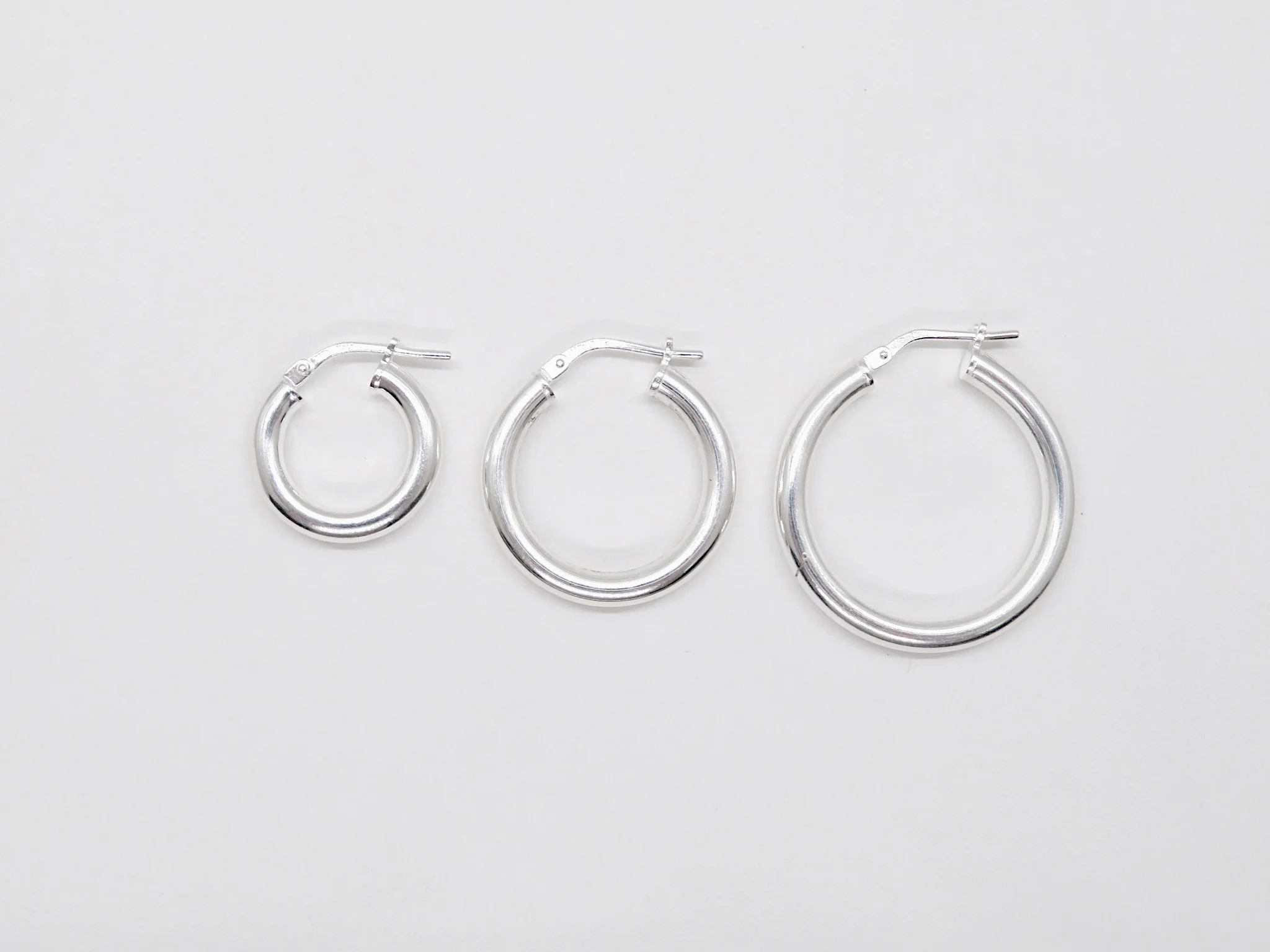 Sterling Silver Chunky Hoops - Image 4