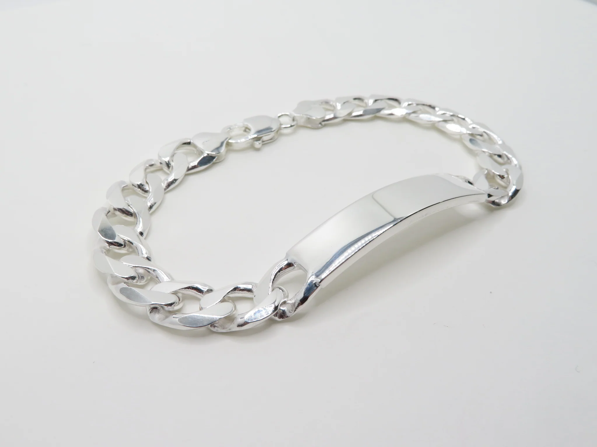 Sterling Silver Curb ID Bracelet - Image 3