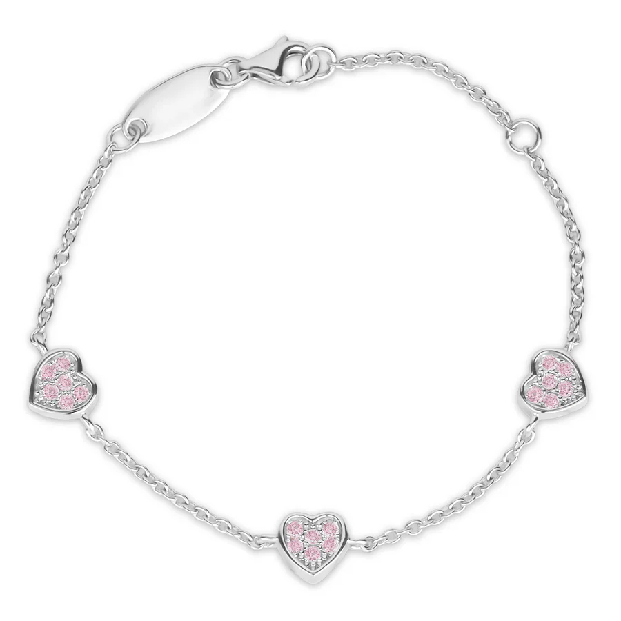 Sterling Silver Heart Bracelet