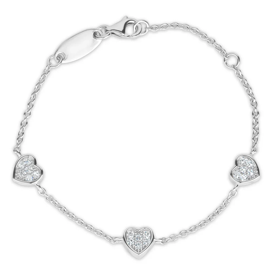Sterling Silver Heart Bracelet - Image 3