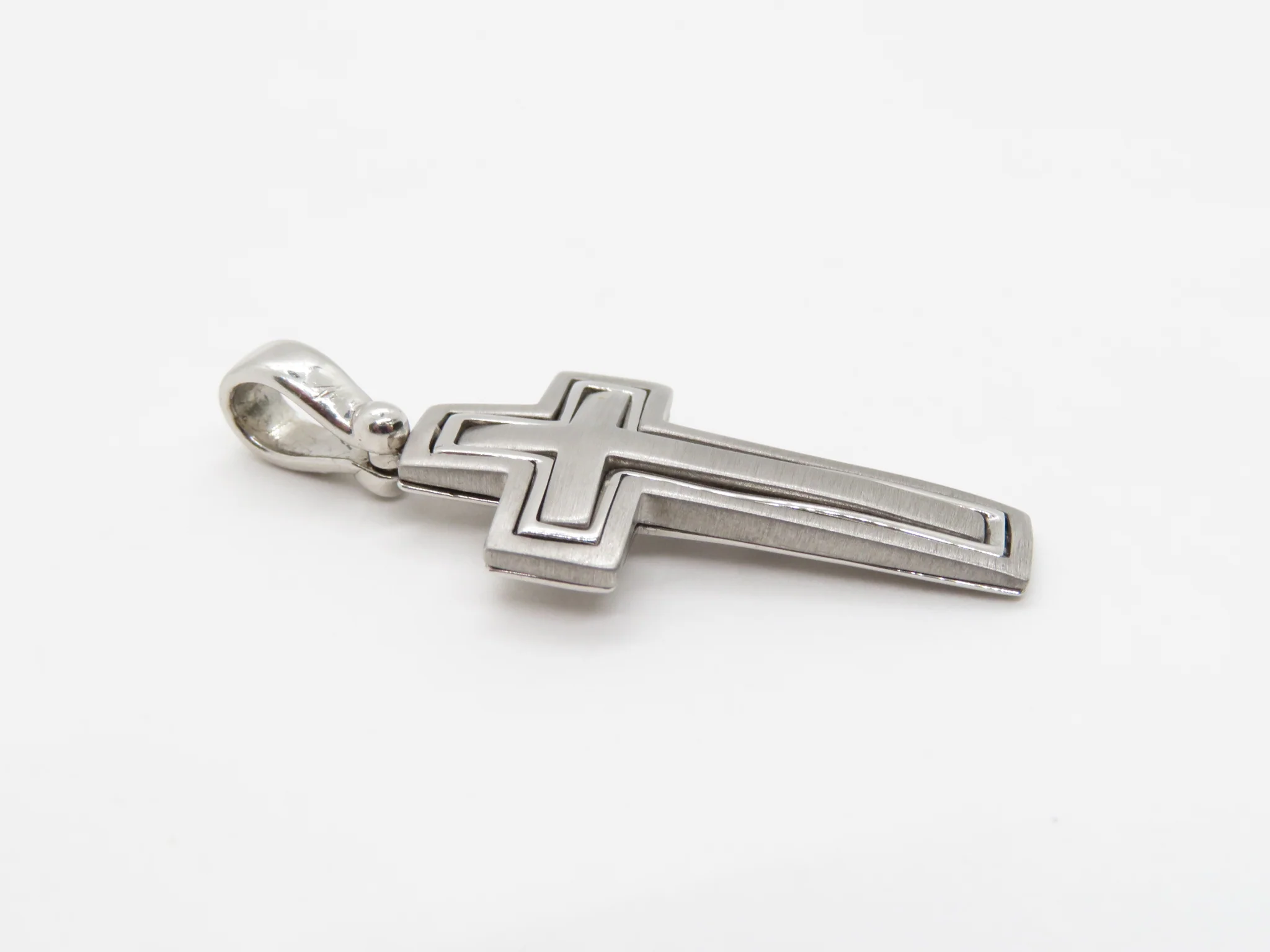 Sterling Silver Double Cross - Image 2