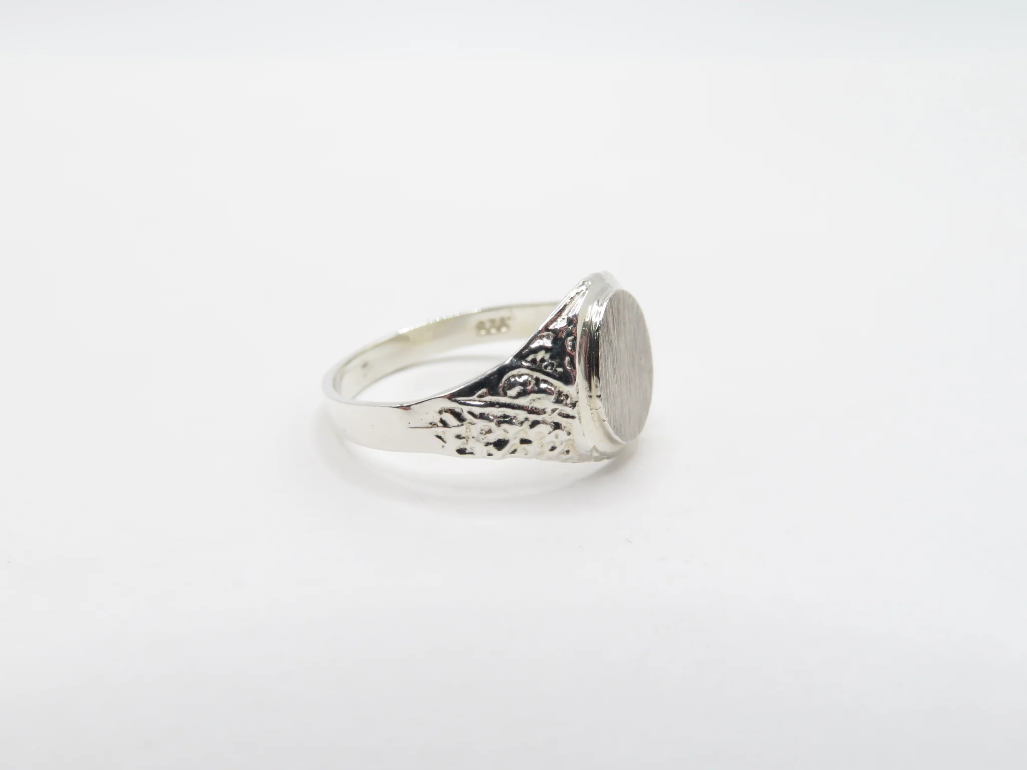 Sterling Silver Embossed Signet Ring - Image 3